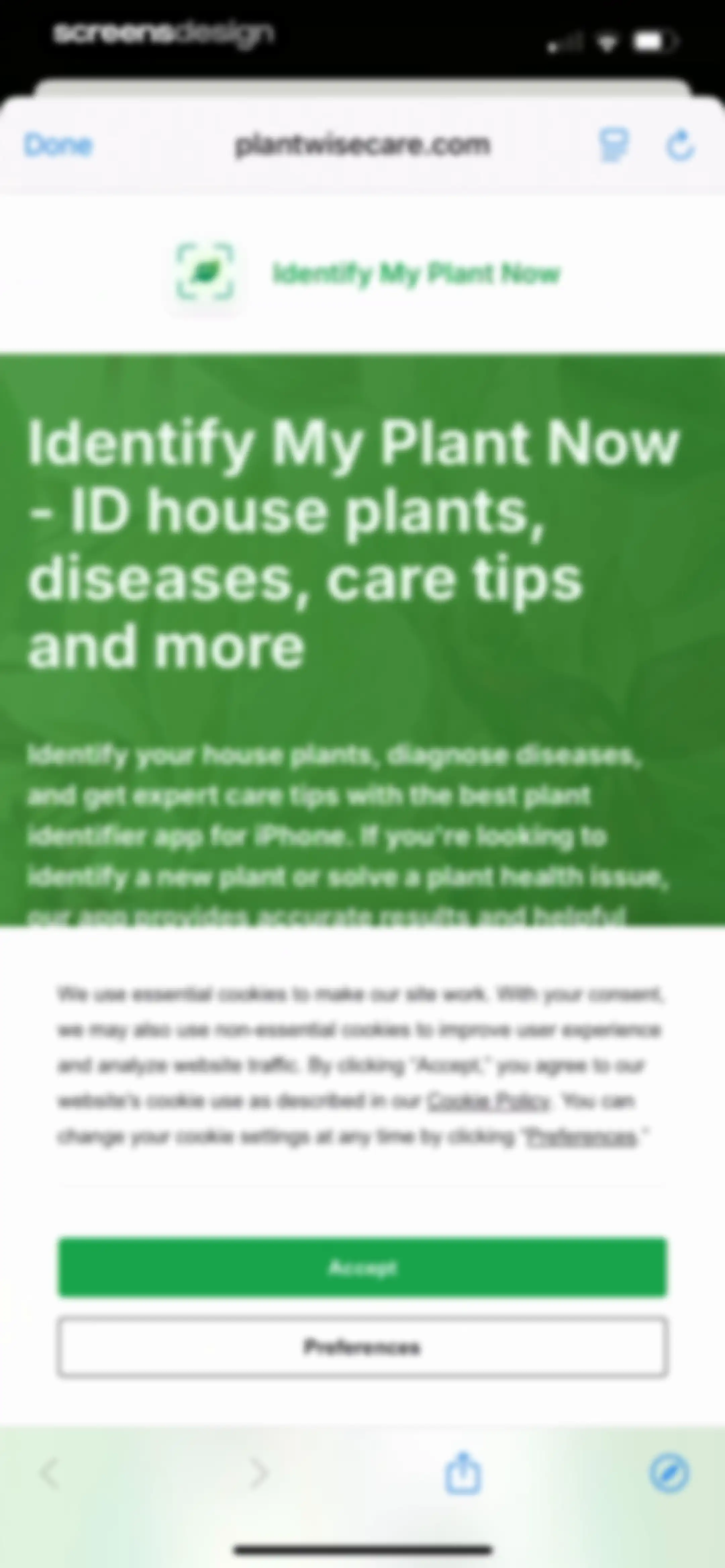 Identify My Plant Now screen 89