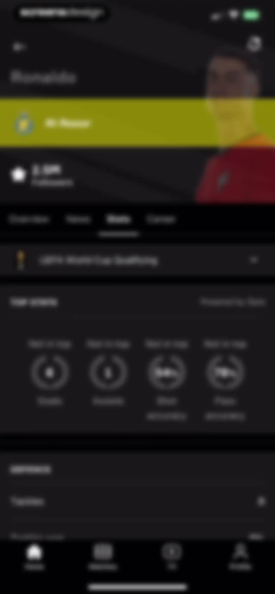 OneFootball Live Soccer scores screen 29