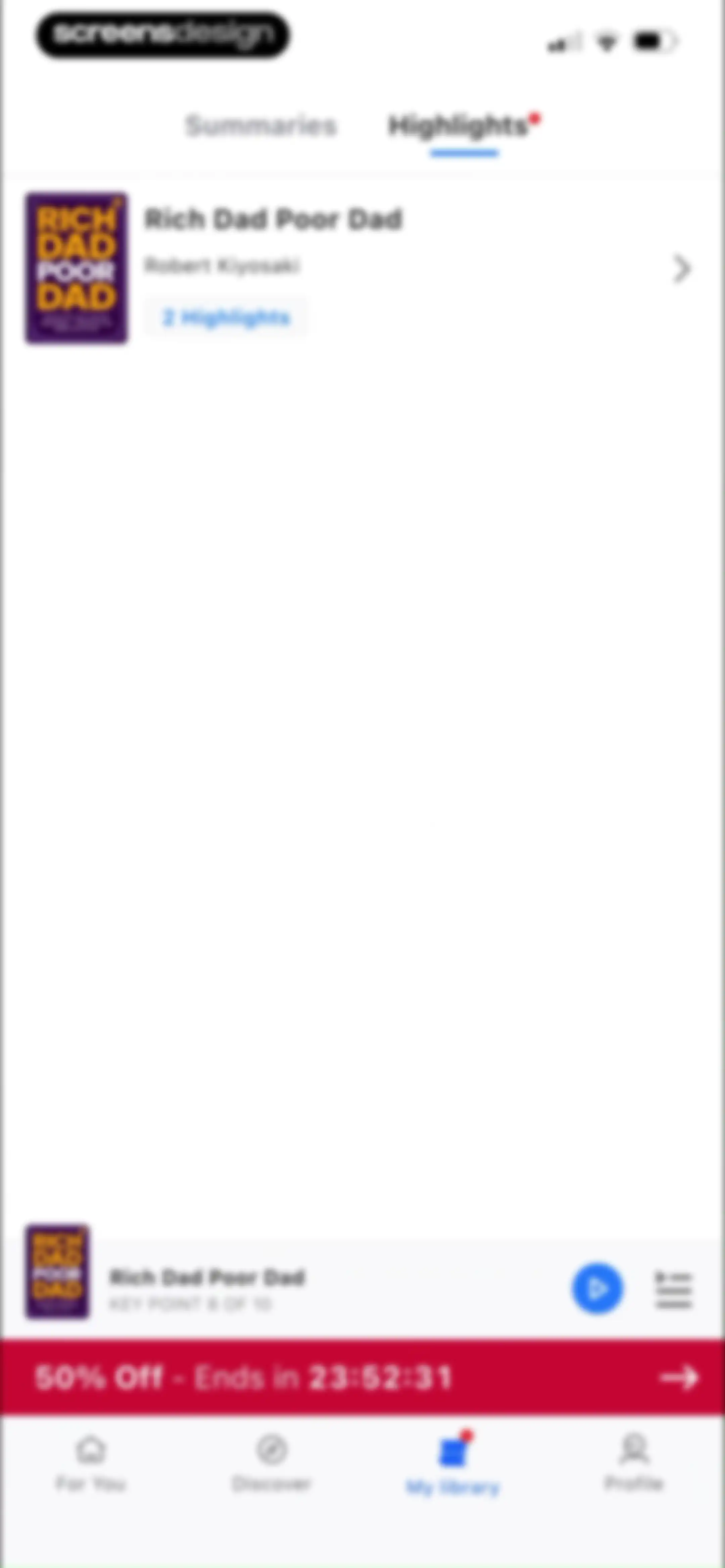 LeapAhead-Daily Book Cast screen 100
