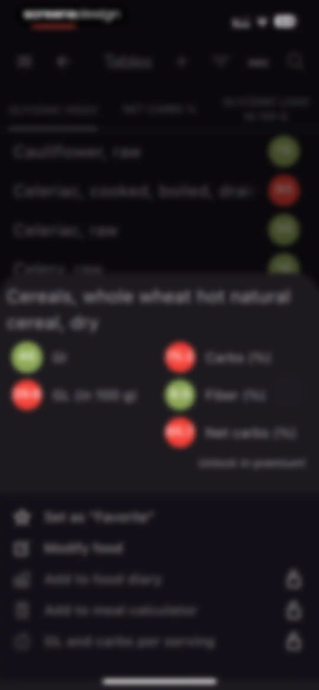 Glycemic Index Load Net Carbs screen 18