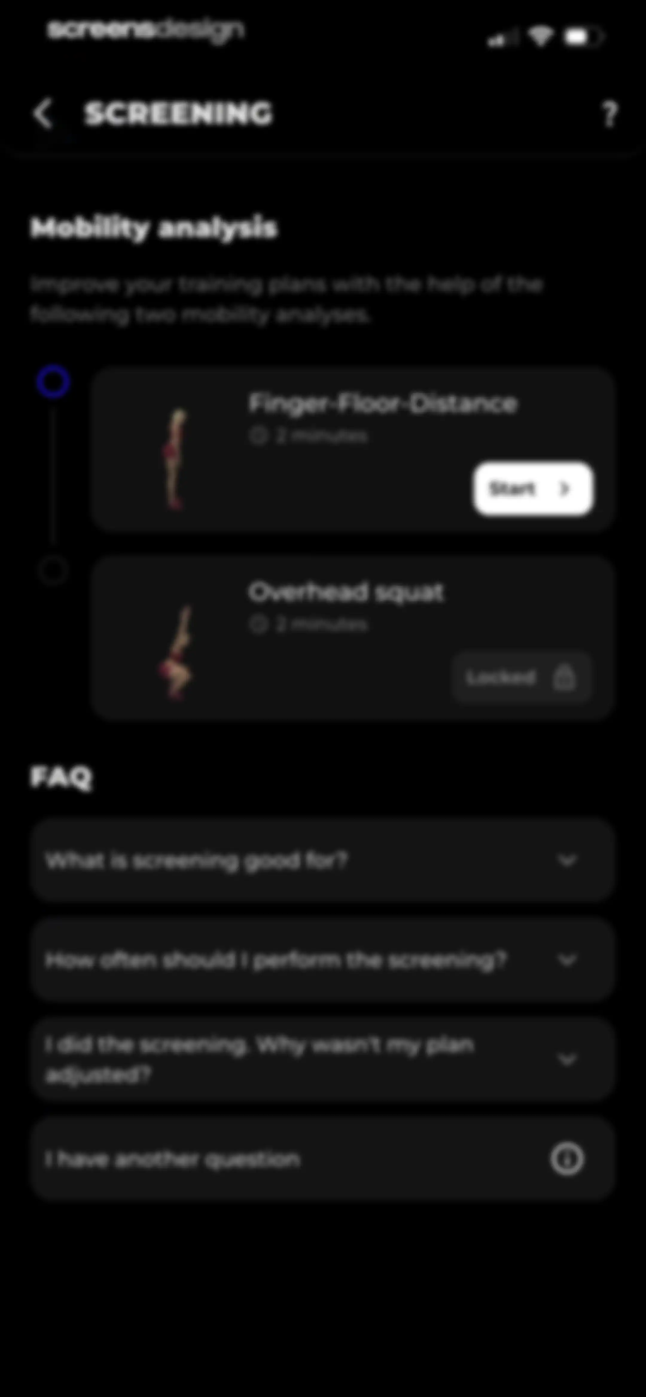 MCI - Personal Training AI screen 133