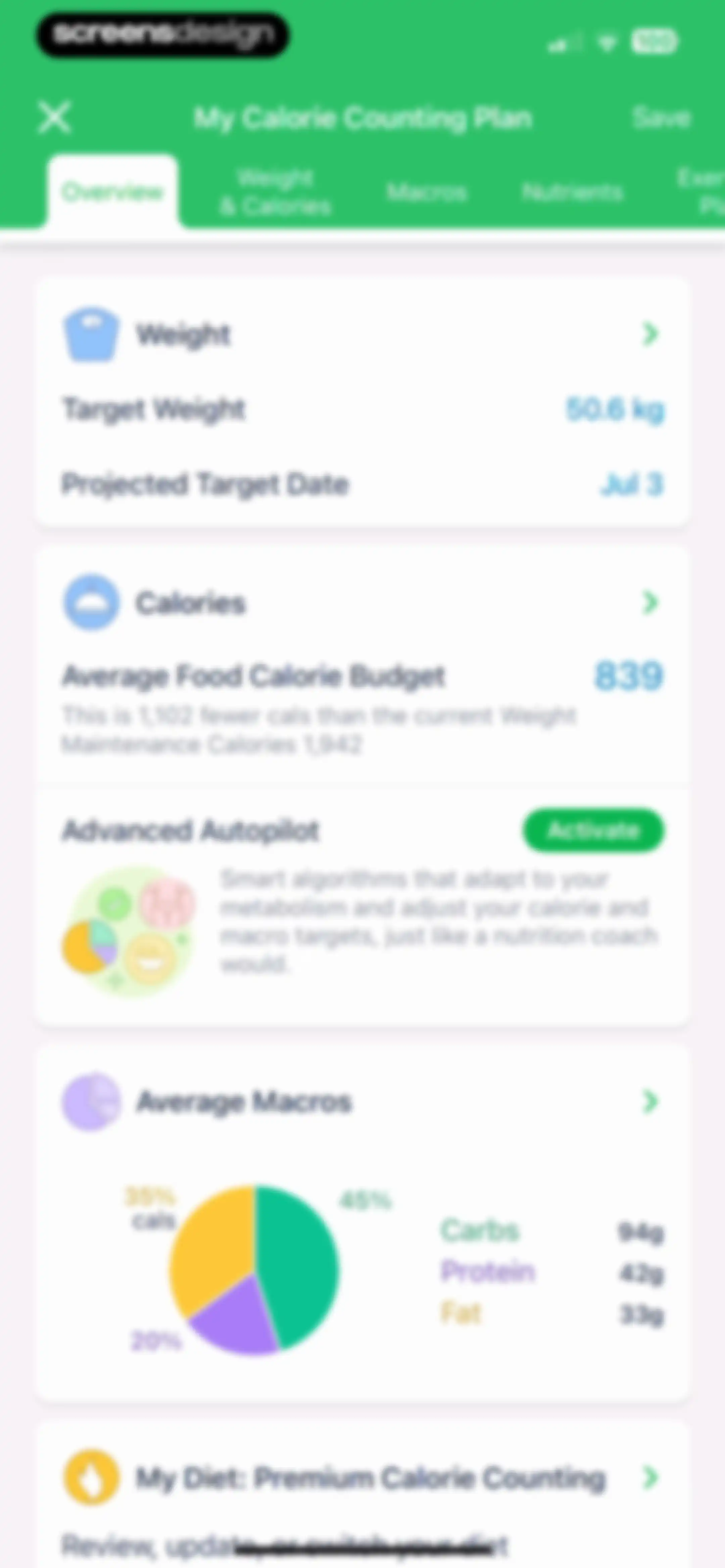 Calorie Counter - MyNetDiary screen 128