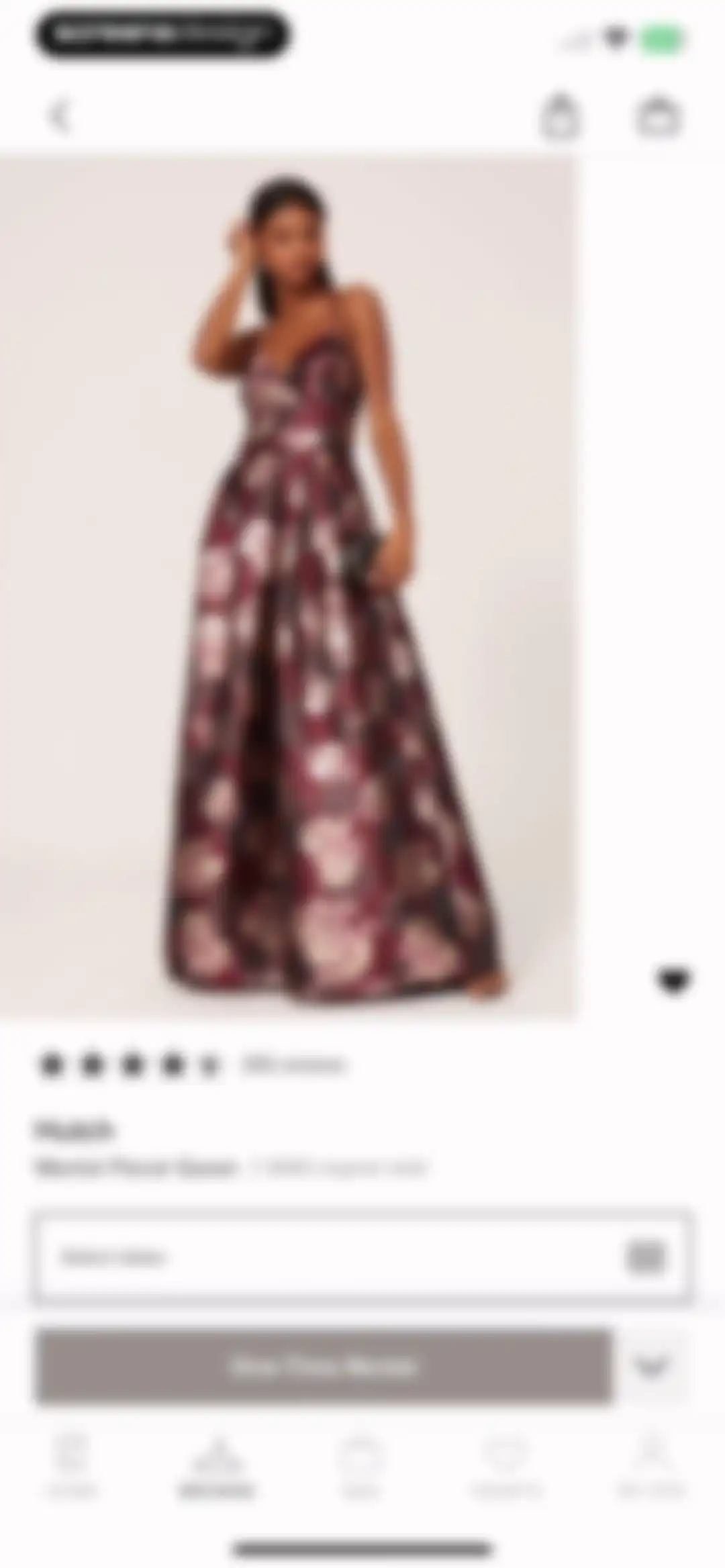 Rent the Runway (RTR) screen 27