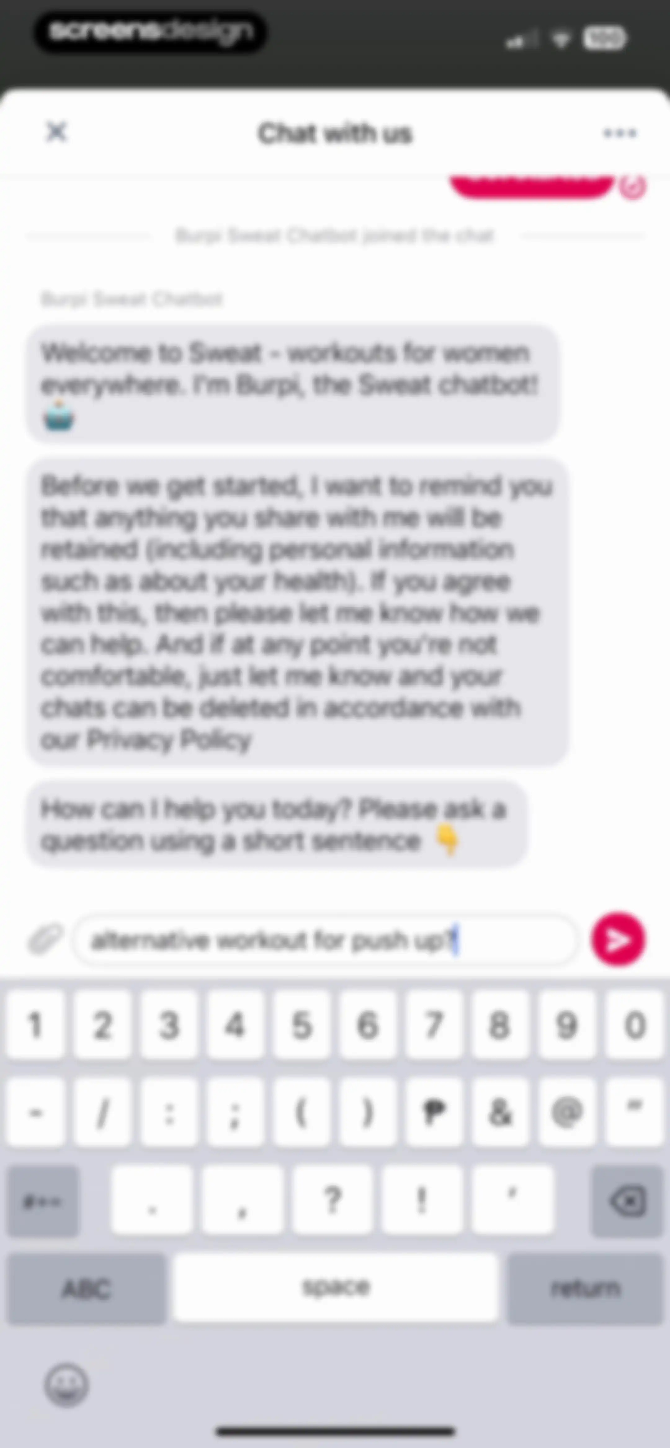 Sweat: Fitness App For Women screen 77
