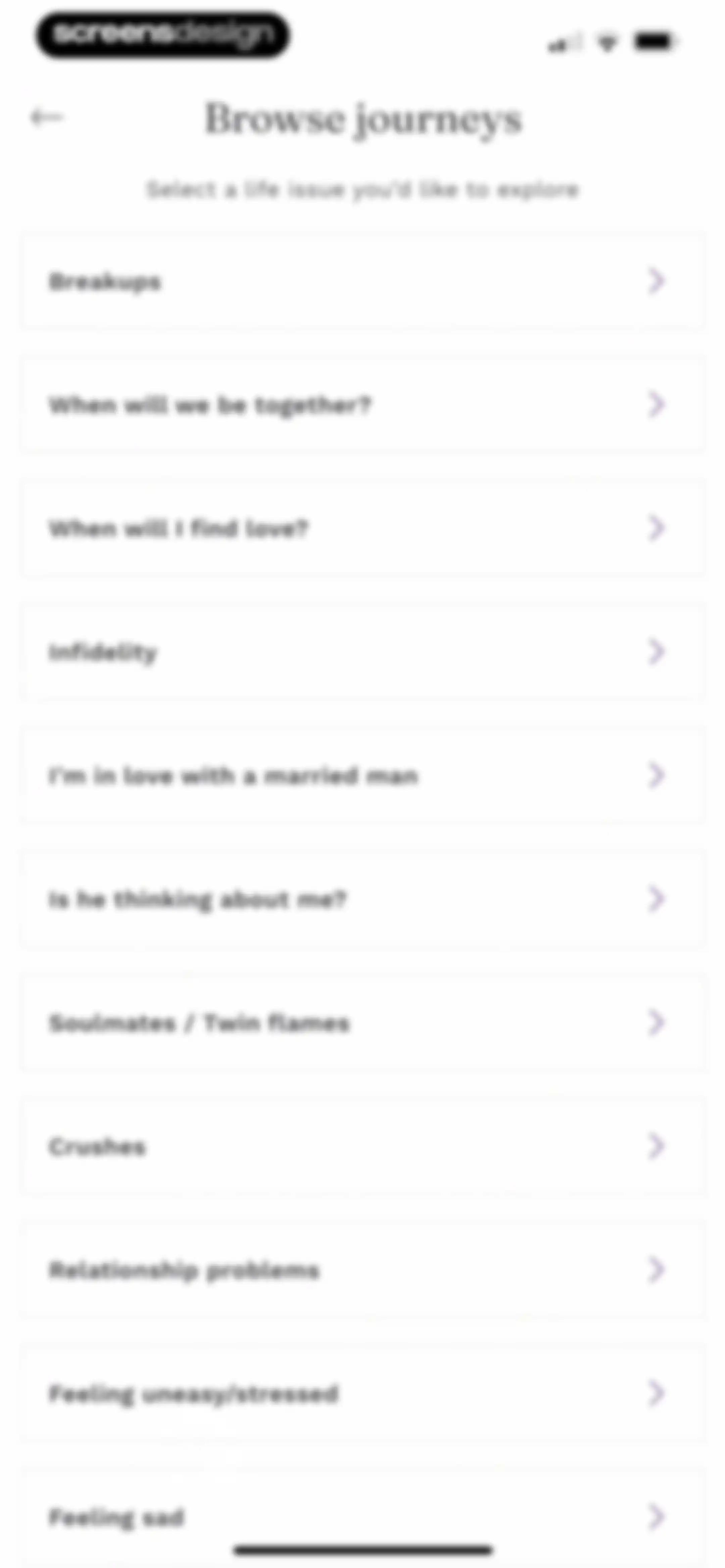 Purple Ocean Psychic Reading screen 45
