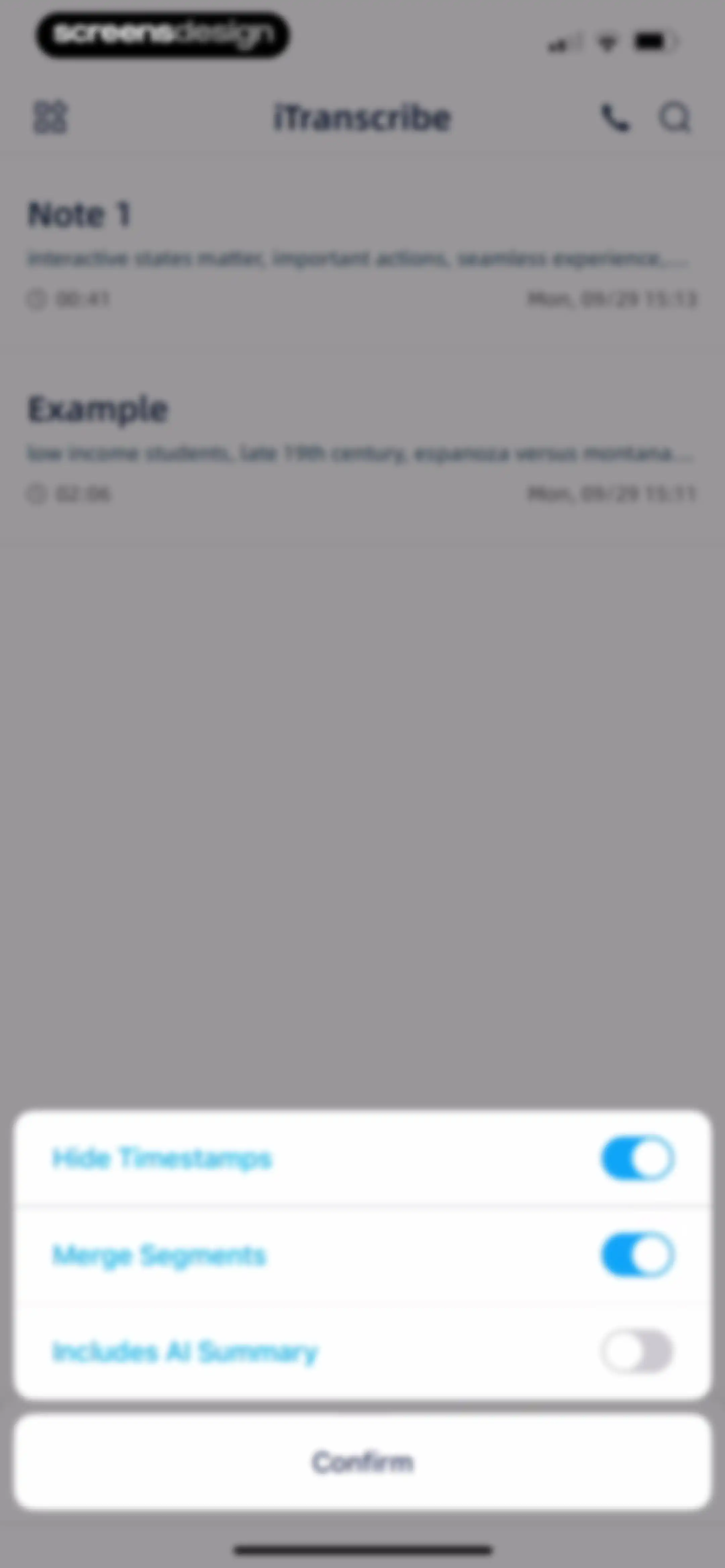 iTranscribe - Audio to Text screen 69