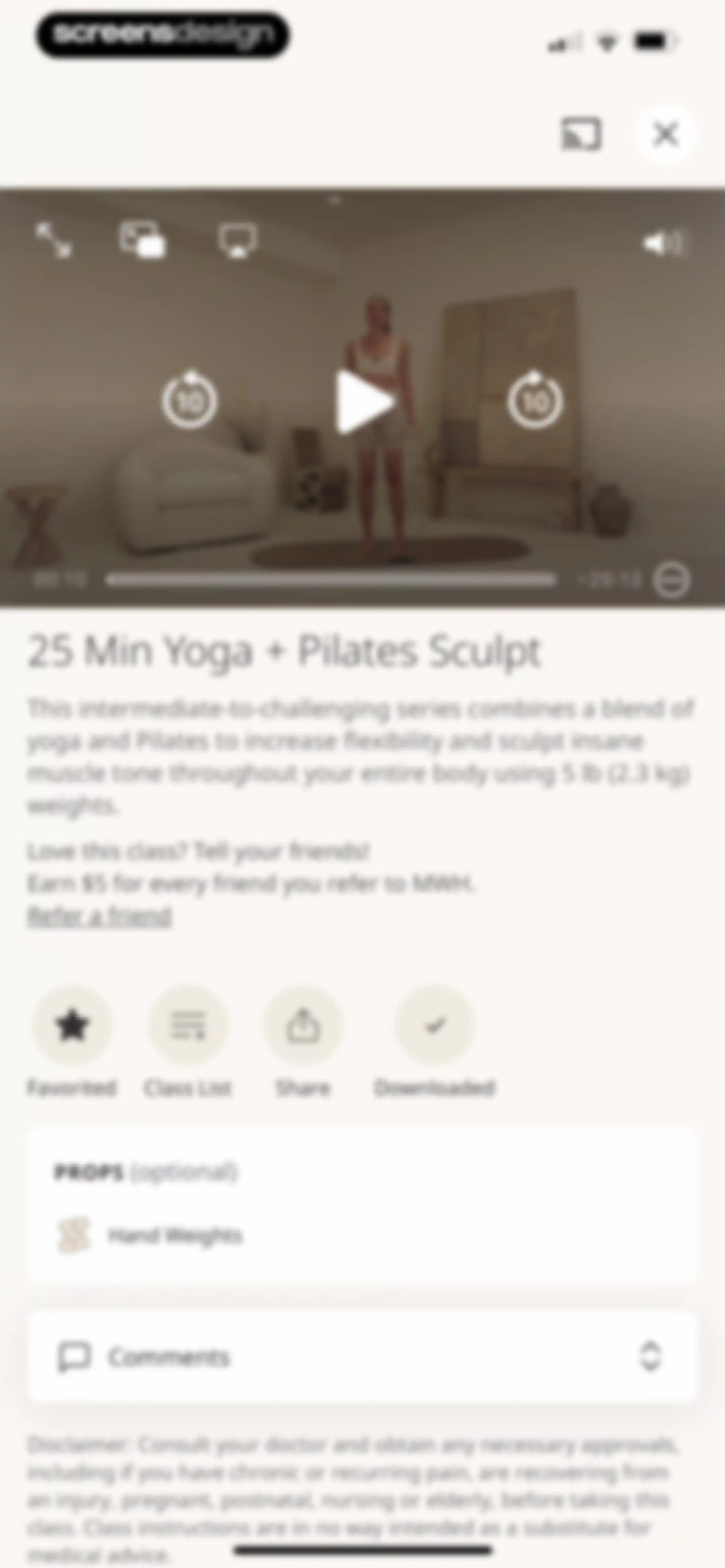MWH: Fitness + Wellness screen 41
