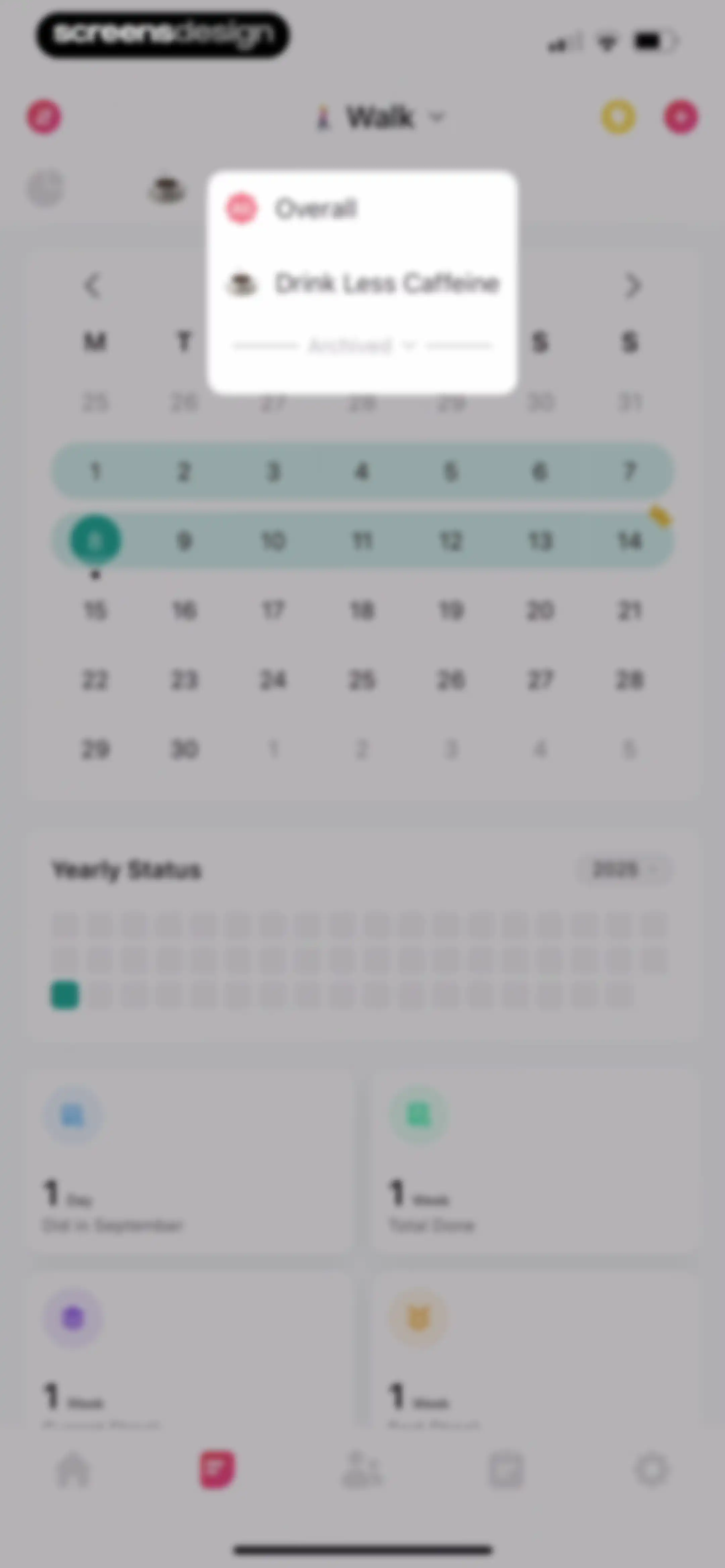 Habit Tracker screen 131