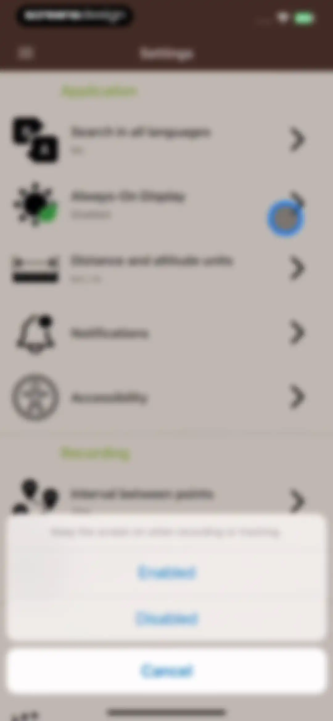 Visorando Walking Routes screen 71
