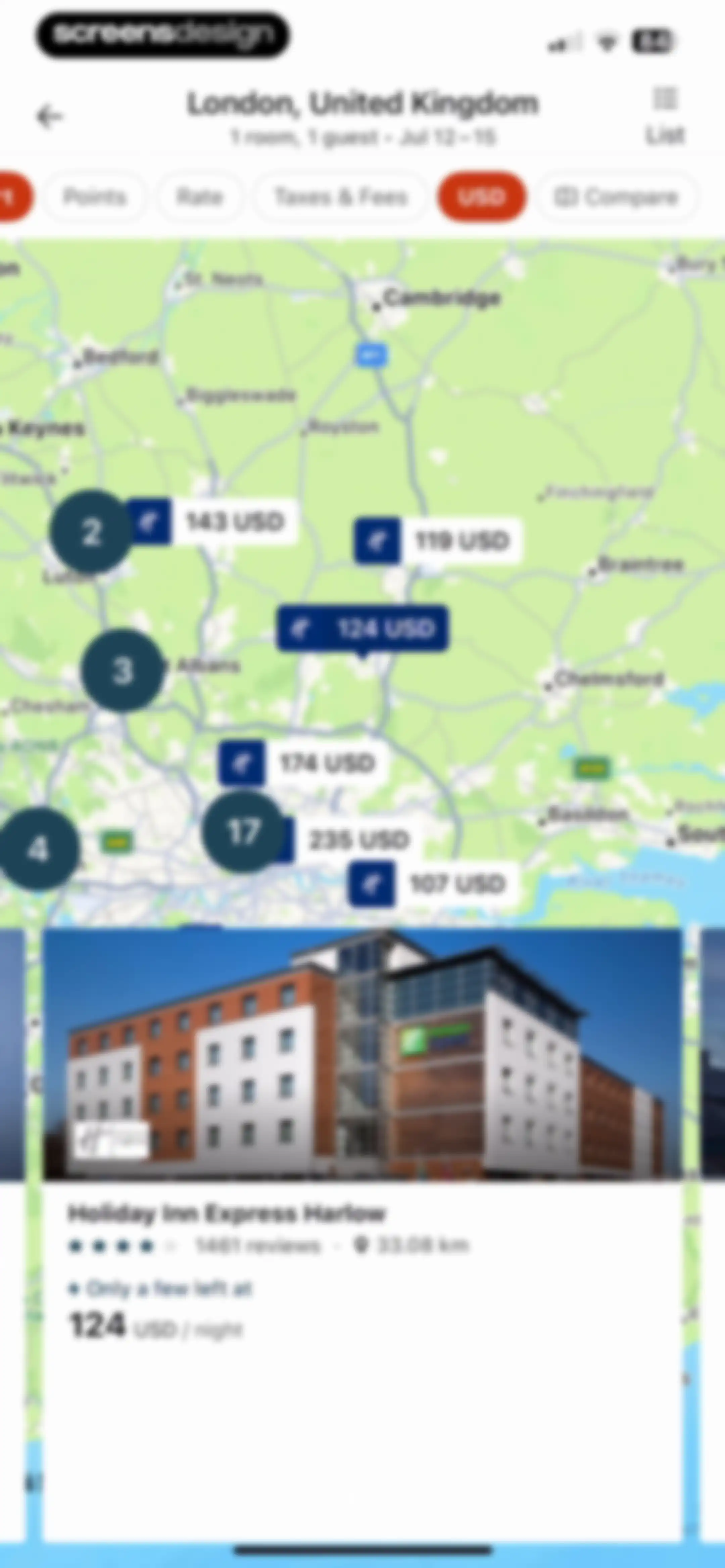 IHG One Rewards: Book Hotels screen 118