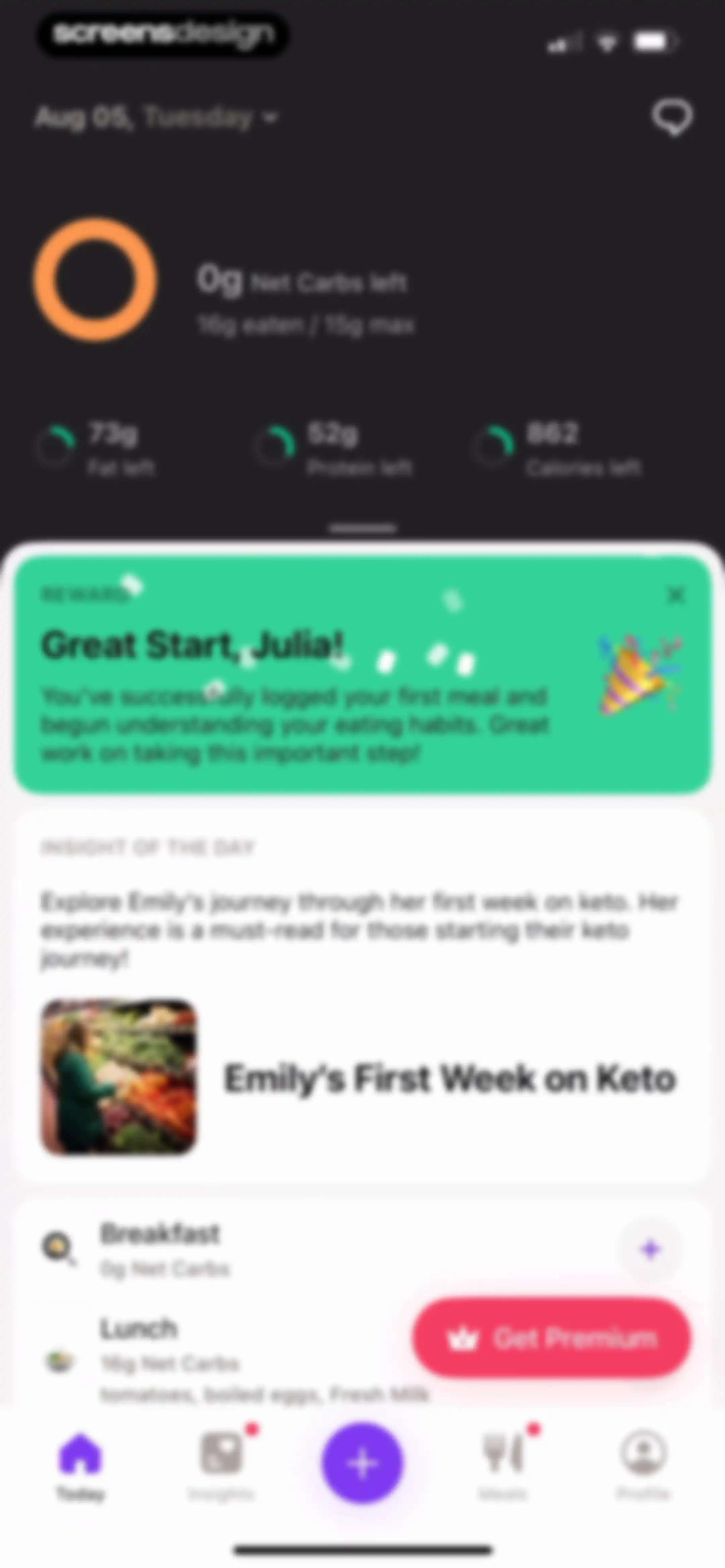 Keto Diet App － Carb Tracker screen 86