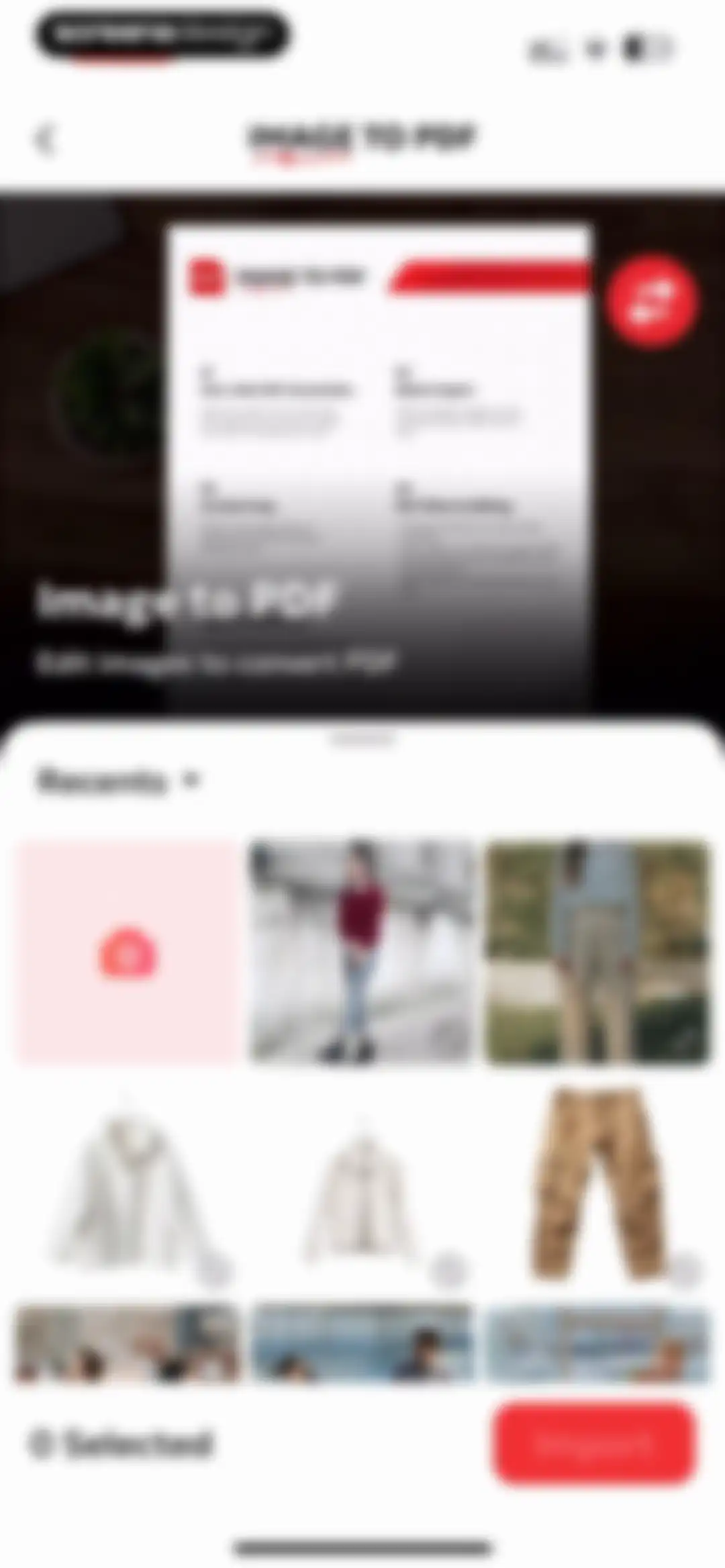 Image to PDF Converter · Edit screen 14