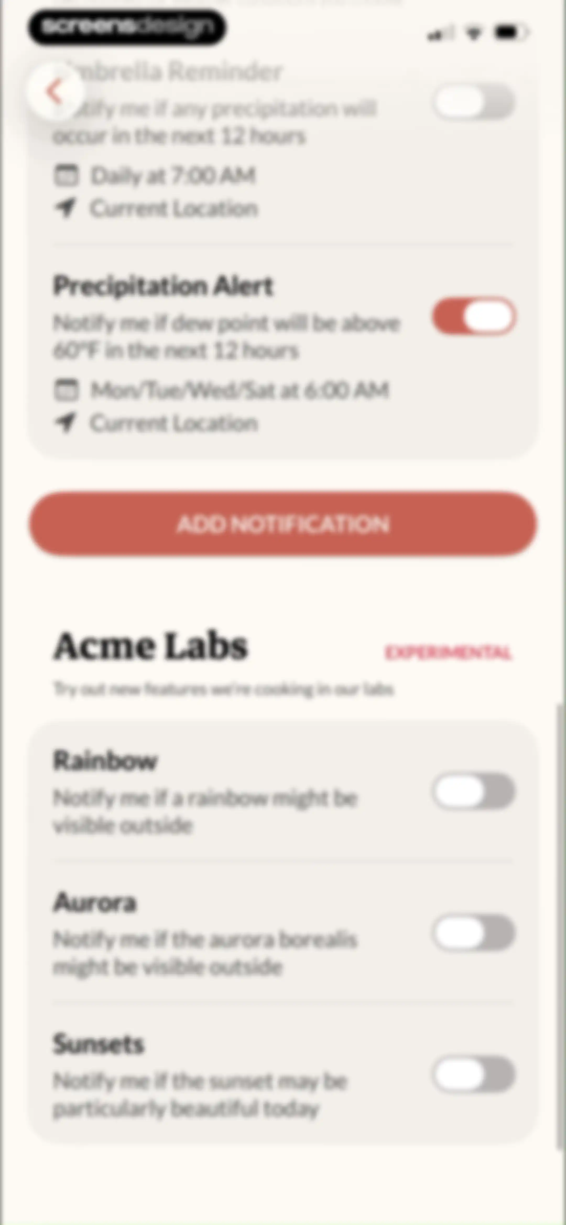 Acme Weather screen 81