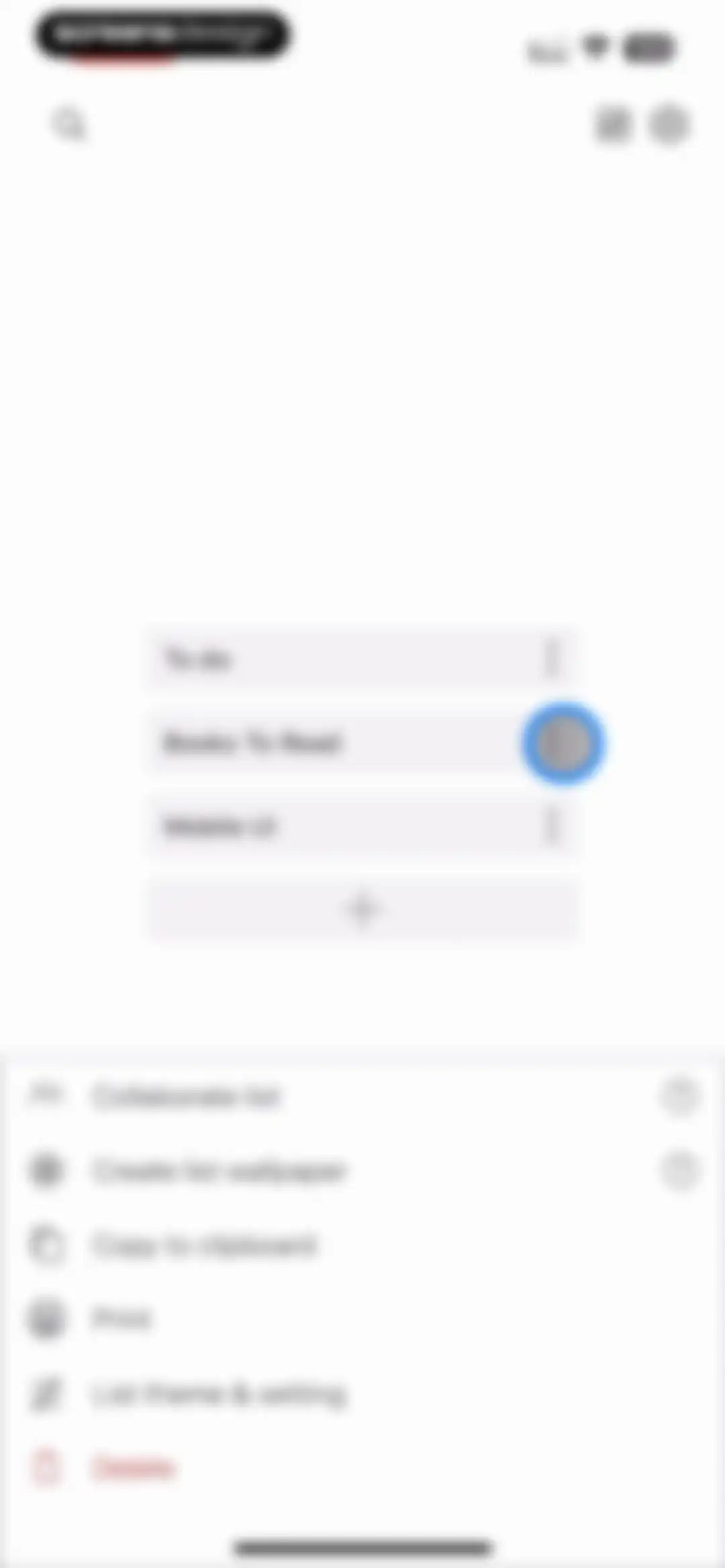 To Do List MinimaList & Widget screen 72