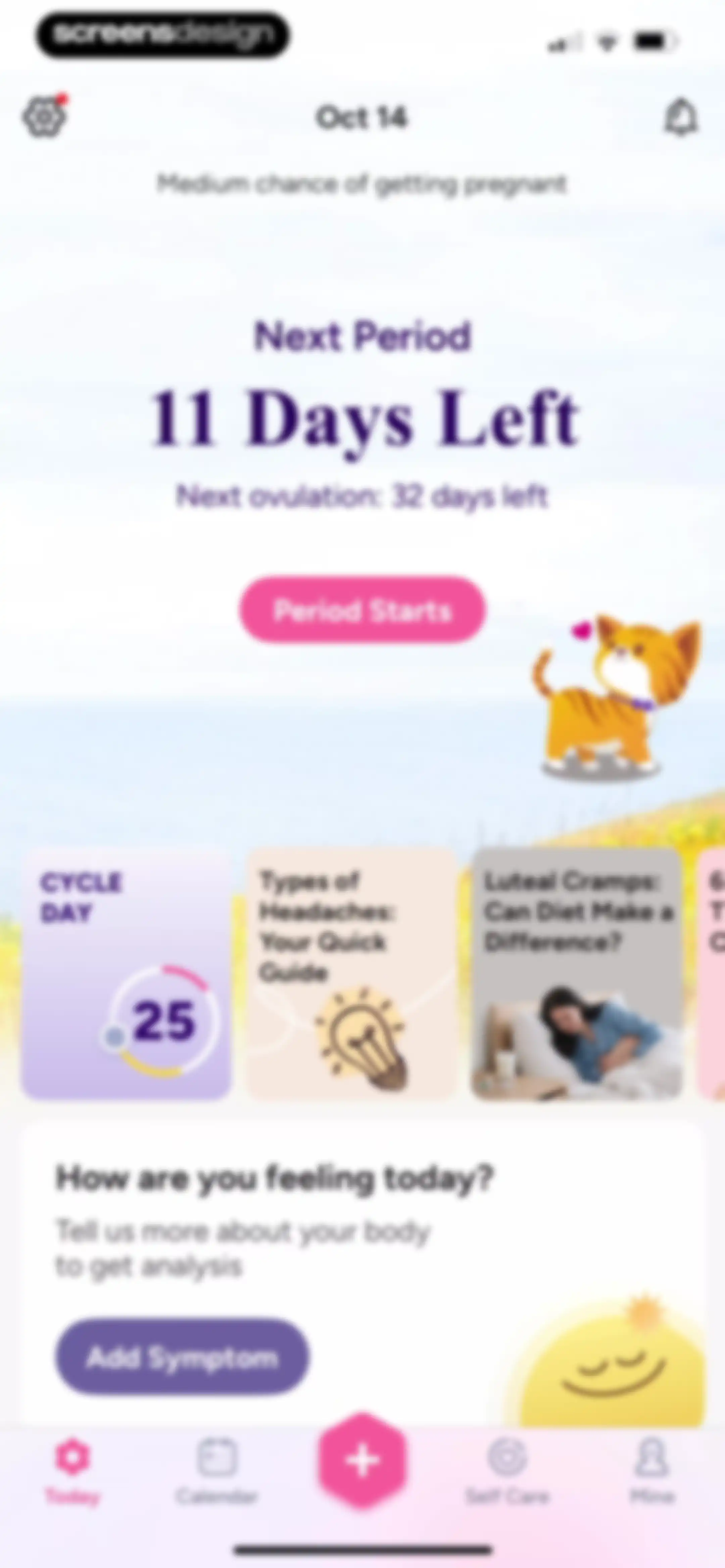 Period Tracker Period Calendar screen 38