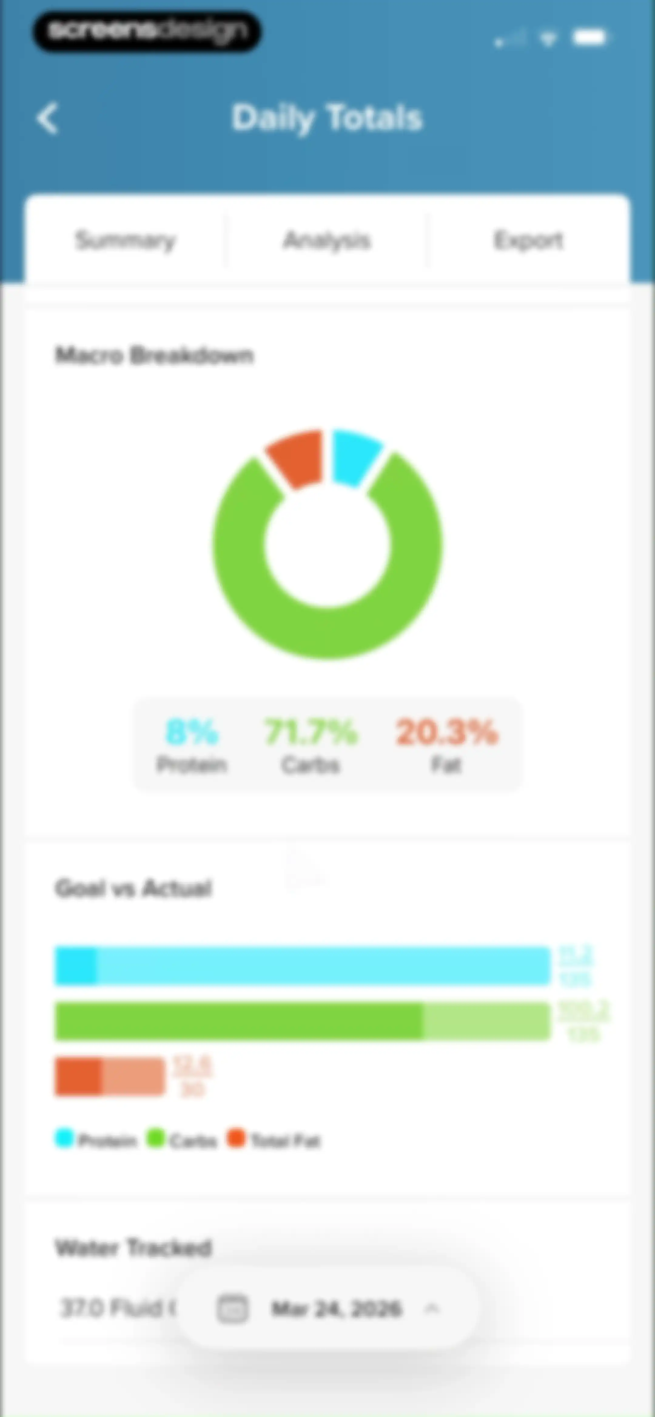 My Macros+ | Macro Tracker screen 117