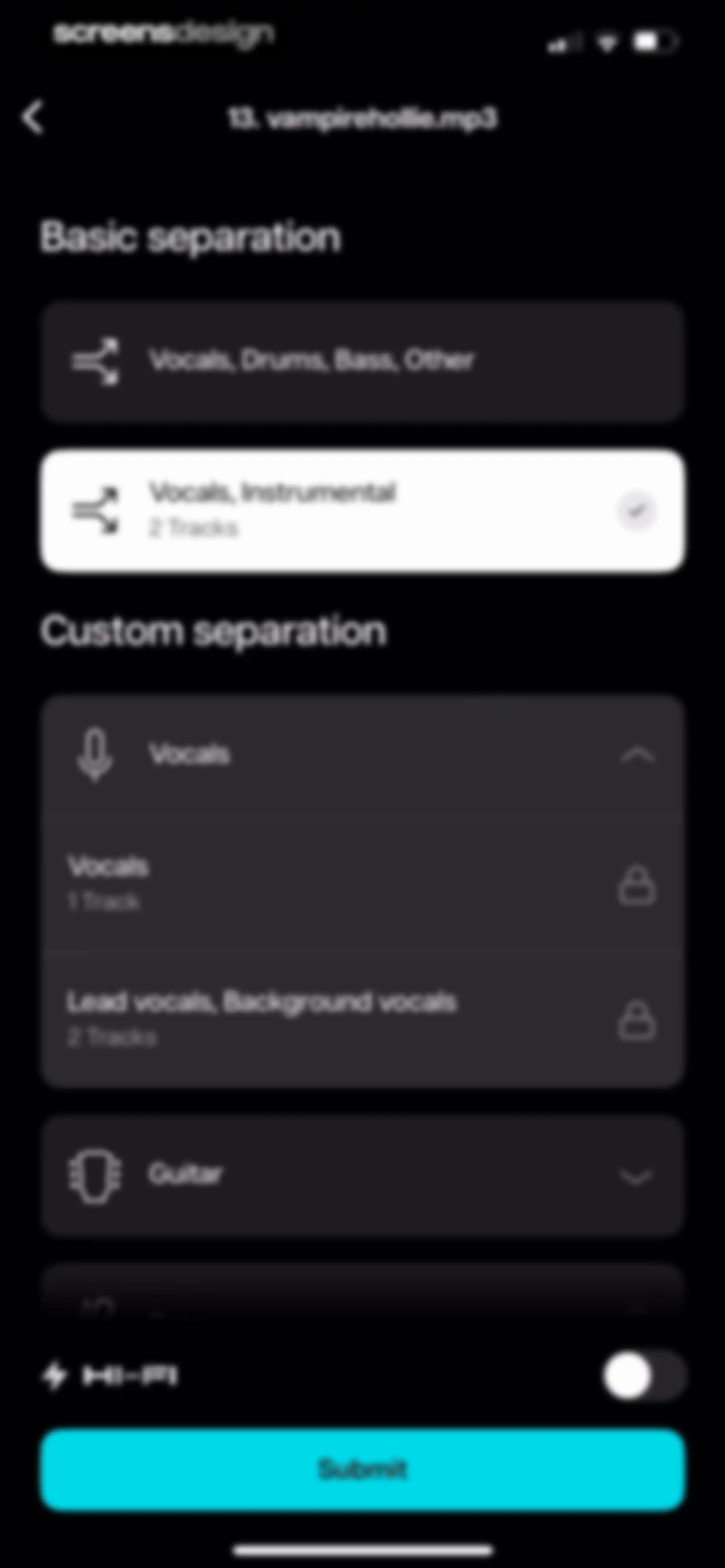 Moises: The Musician's App screen 18