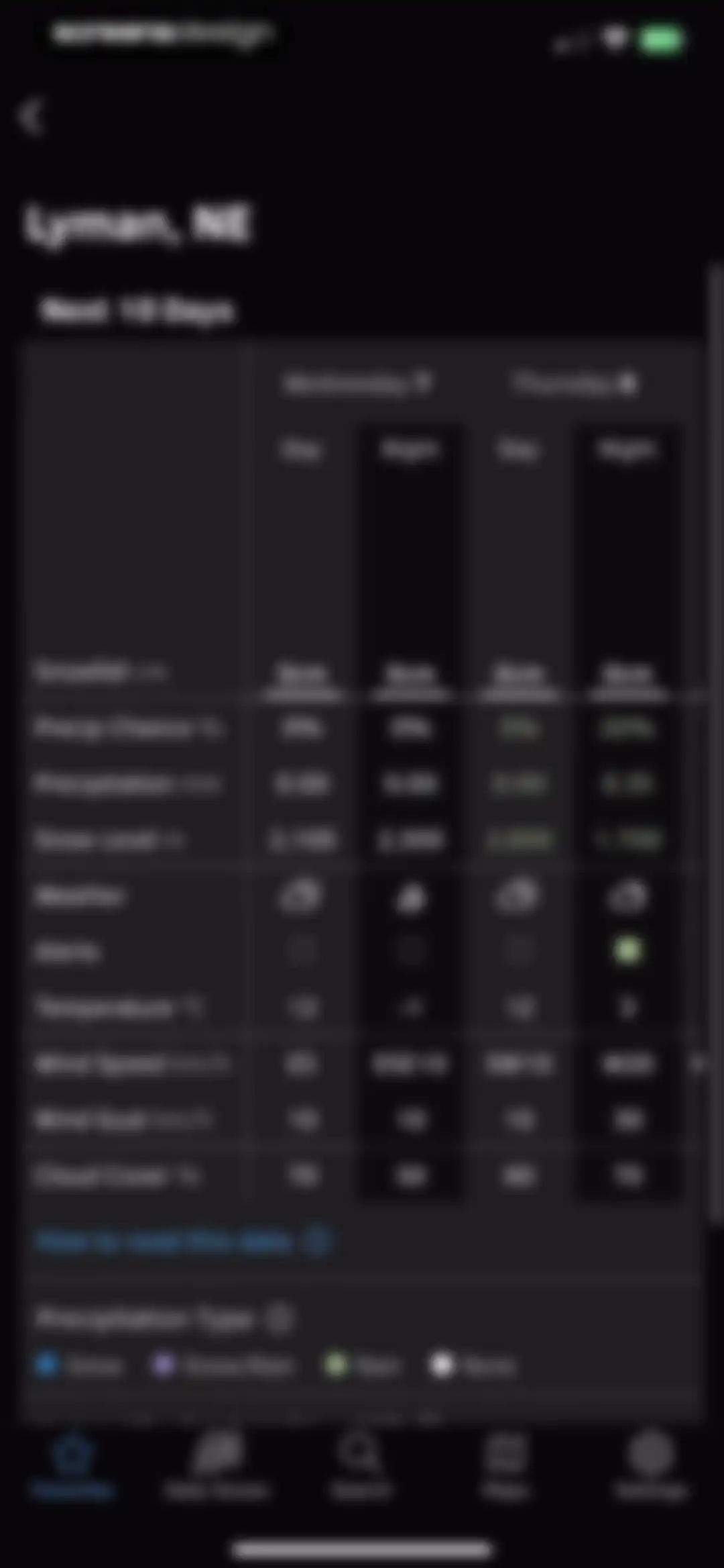 OpenSnow screen 30
