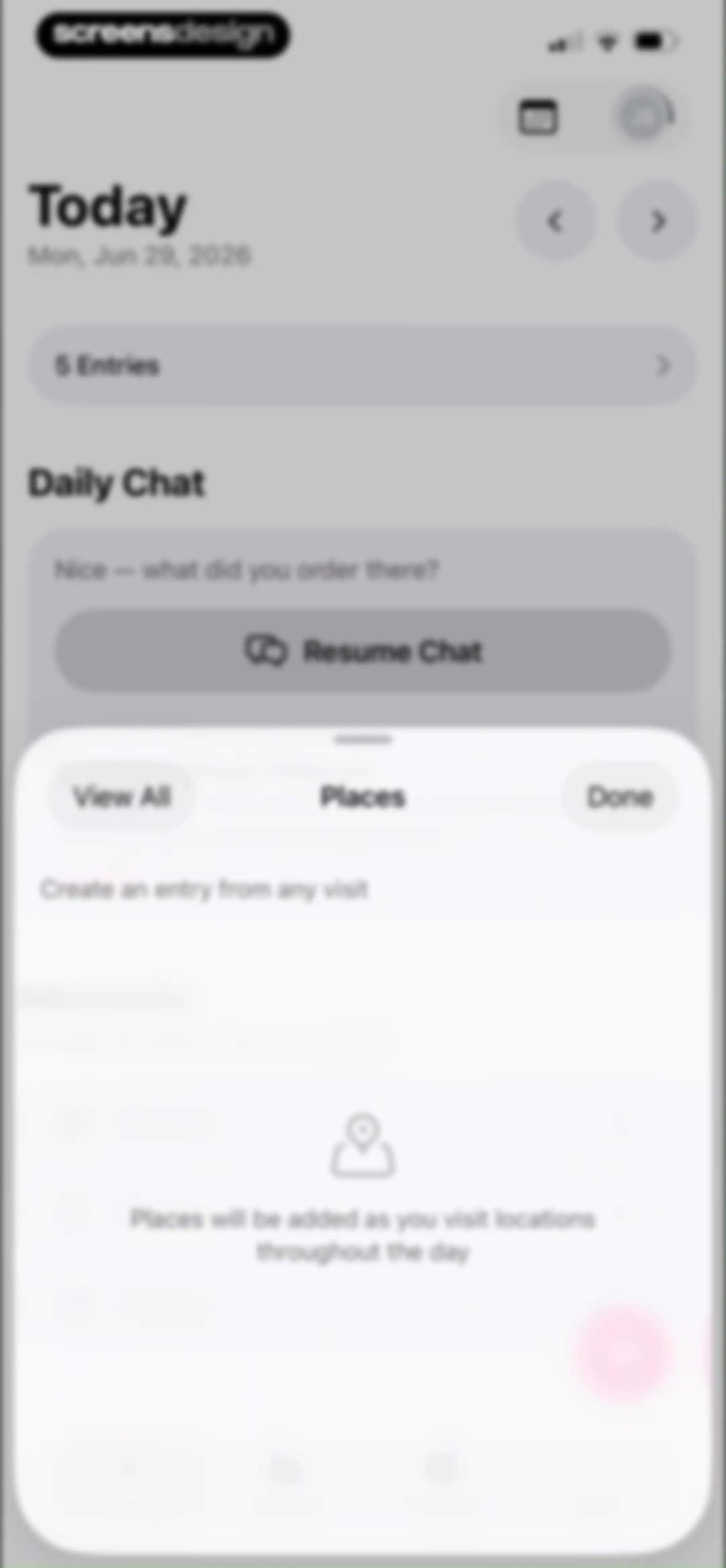 Day One: Daily Journal & Diary screen 93
