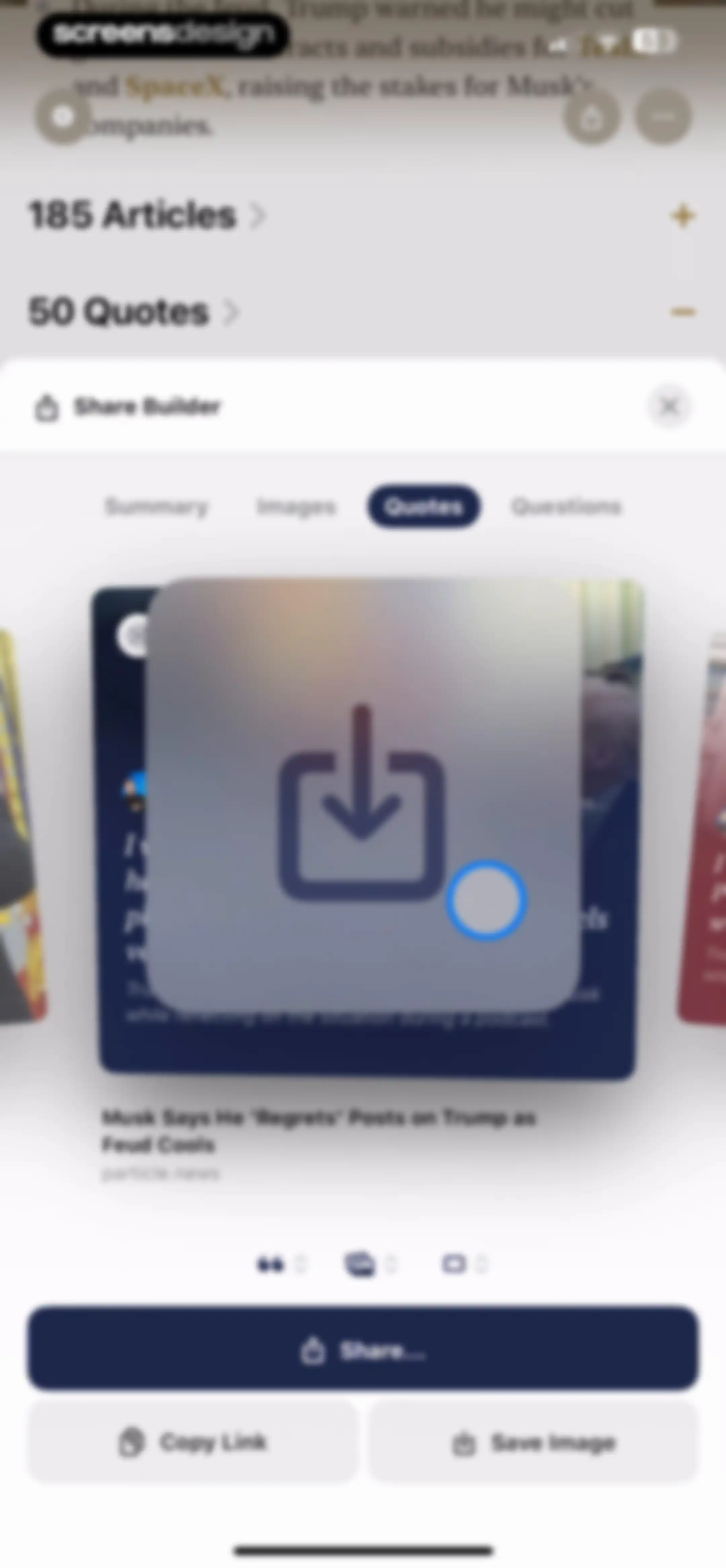 Particle: Personalized News screen 45