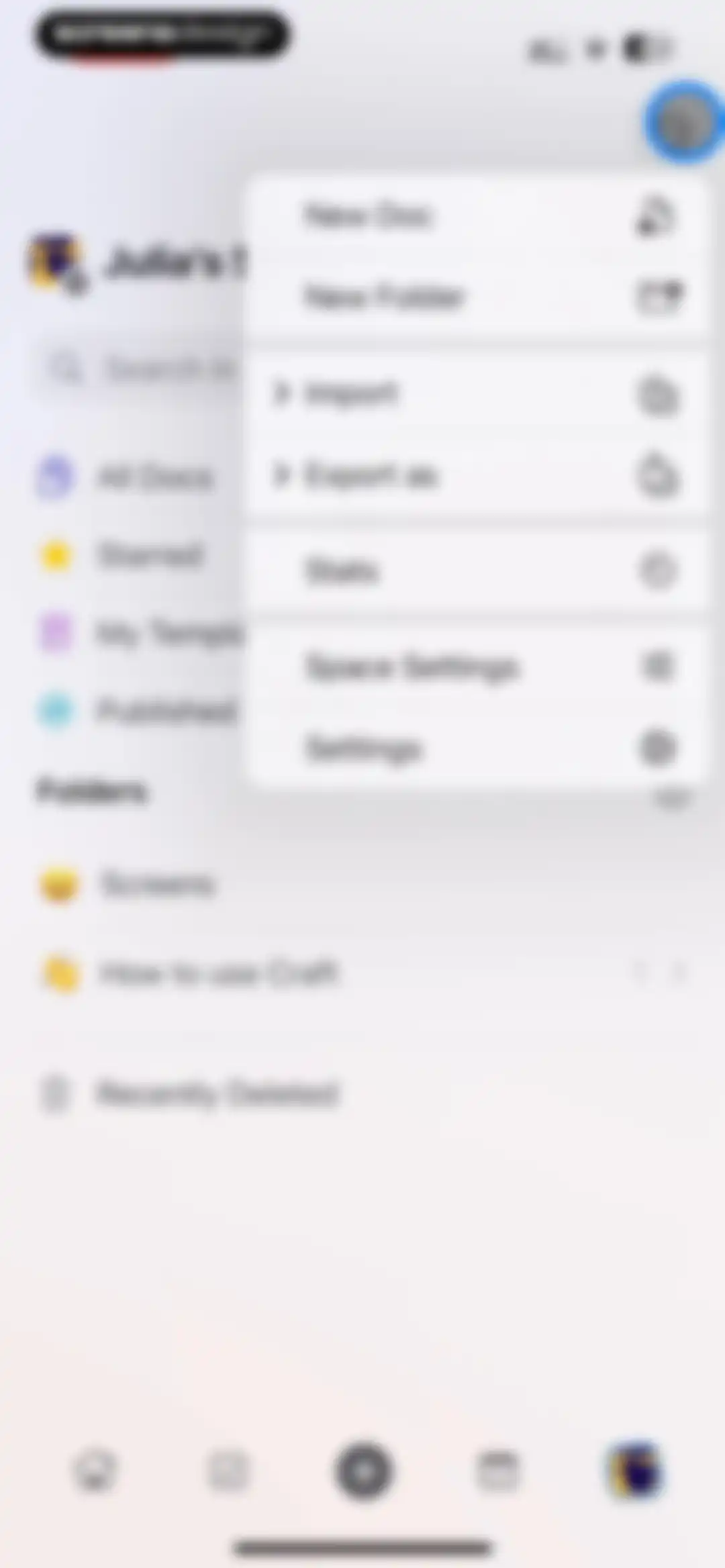 Craft: Notes, Documents, AI screen 179