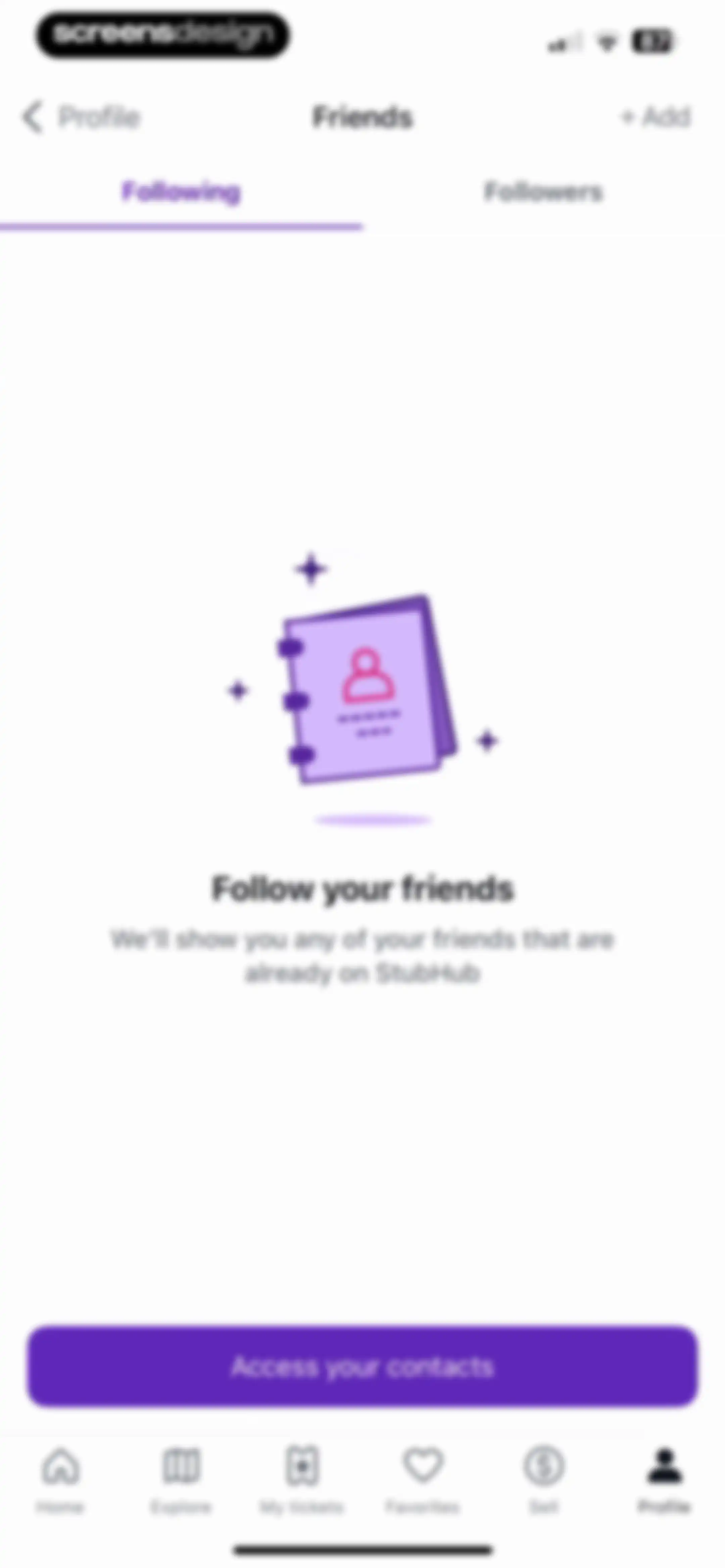 StubHub: Event Tickets screen 111