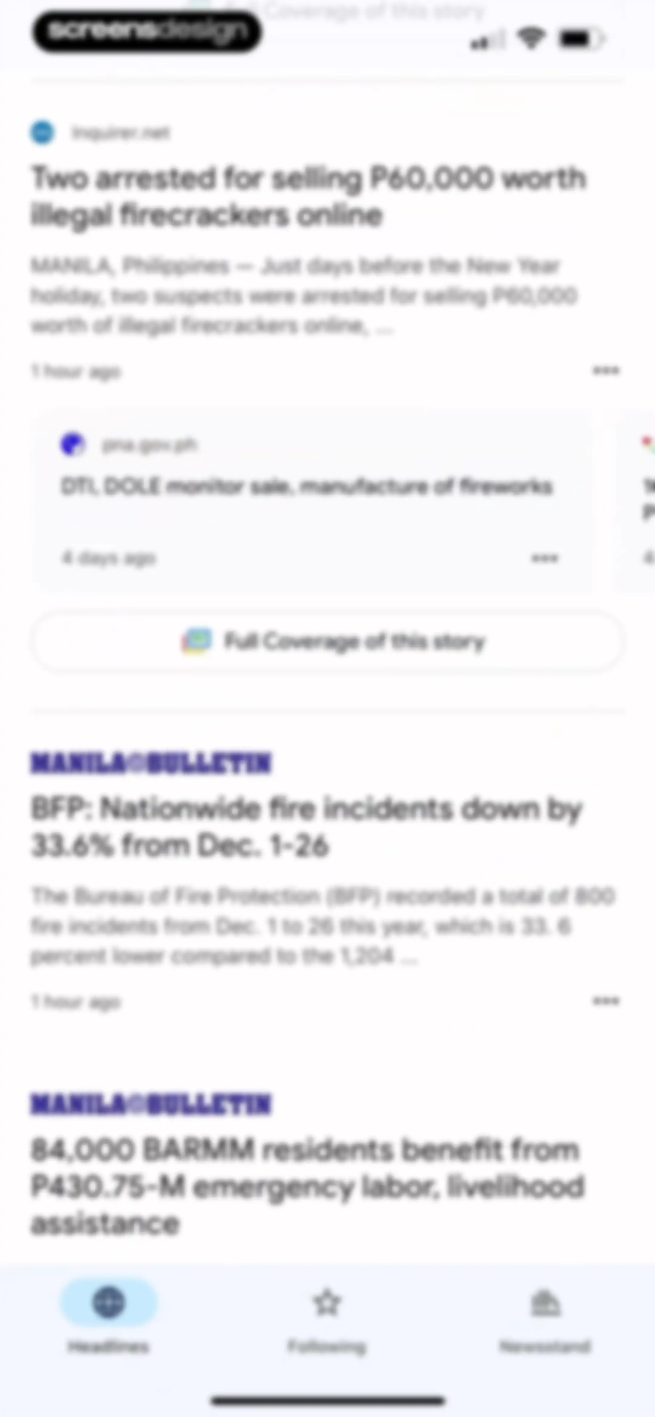 Google News screen 6