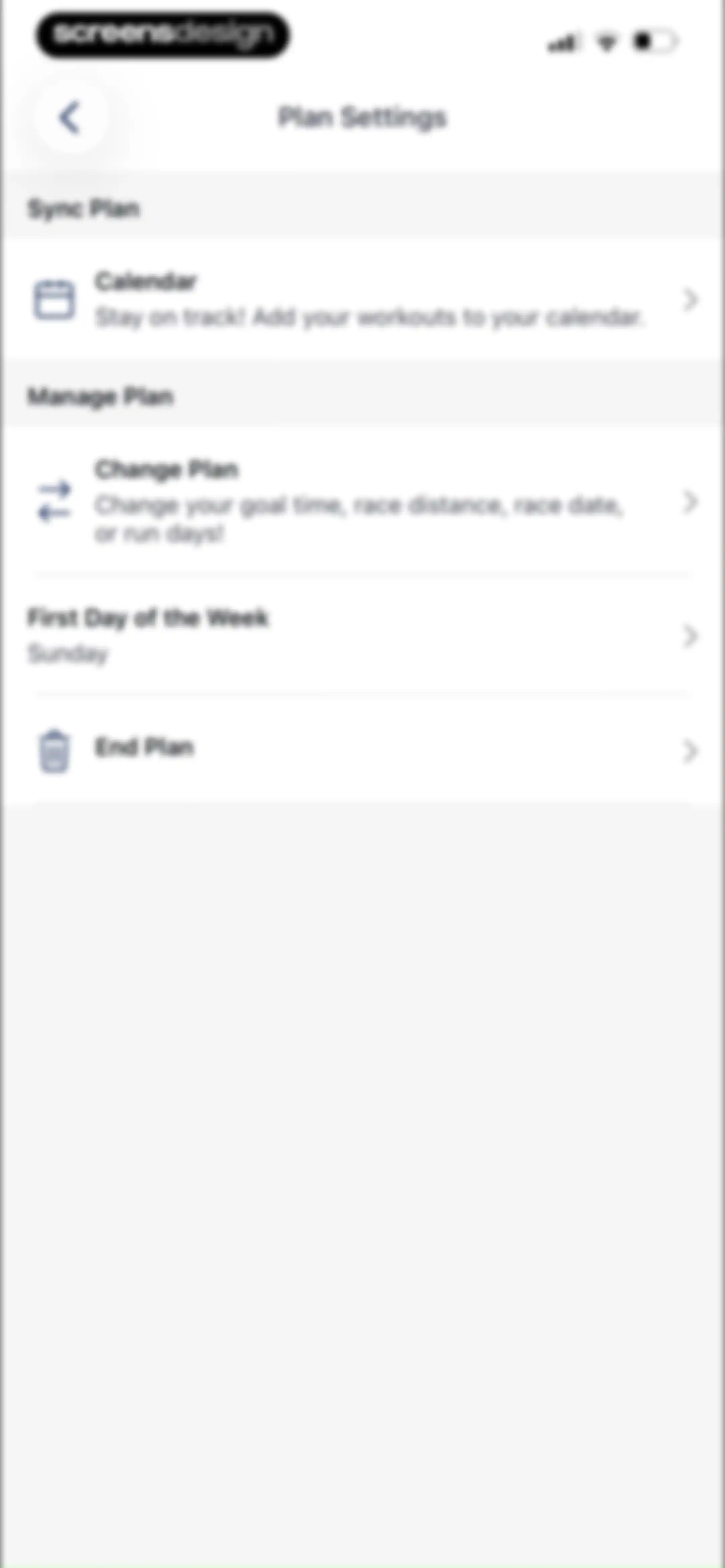 ASICS Runkeeper—Run Tracker screen 134