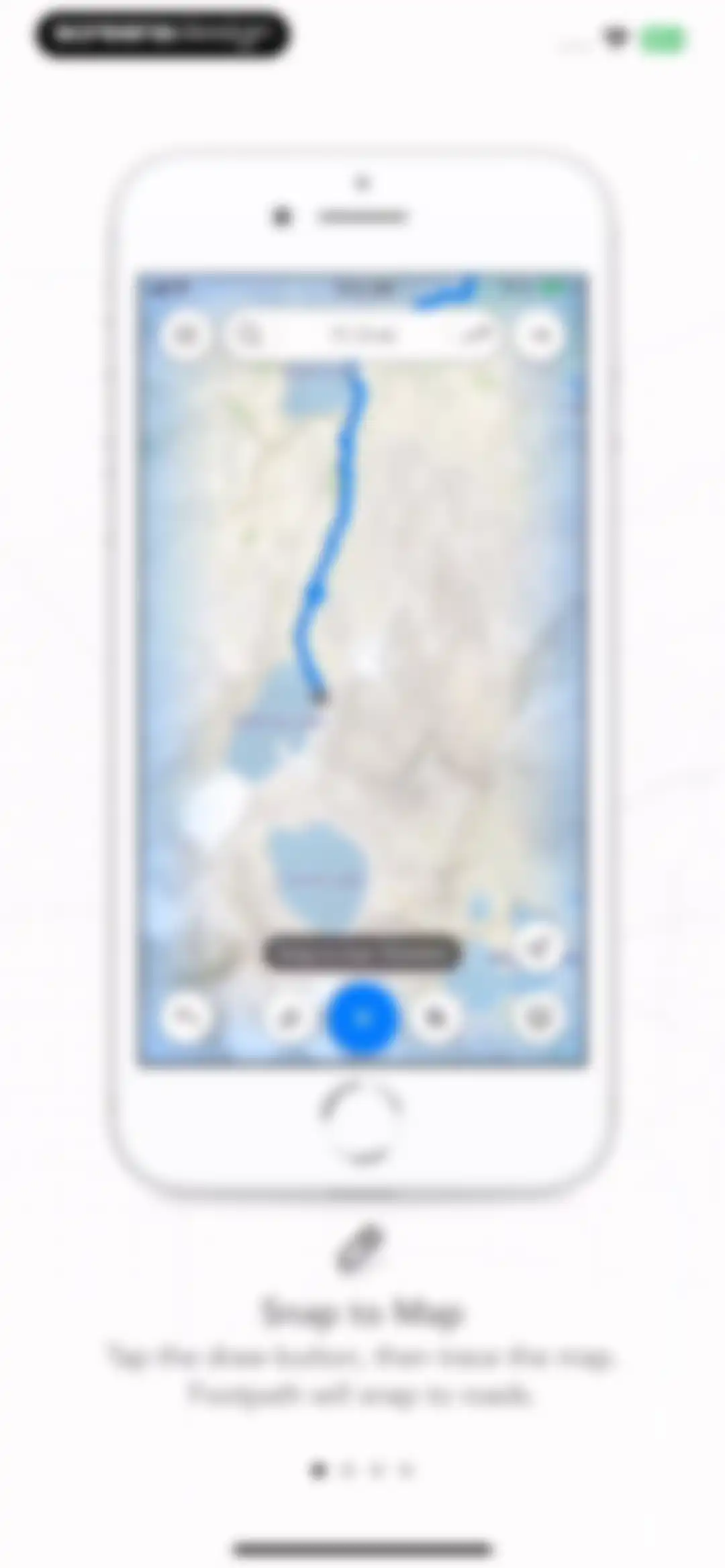 Footpath Route Planner screen 2
