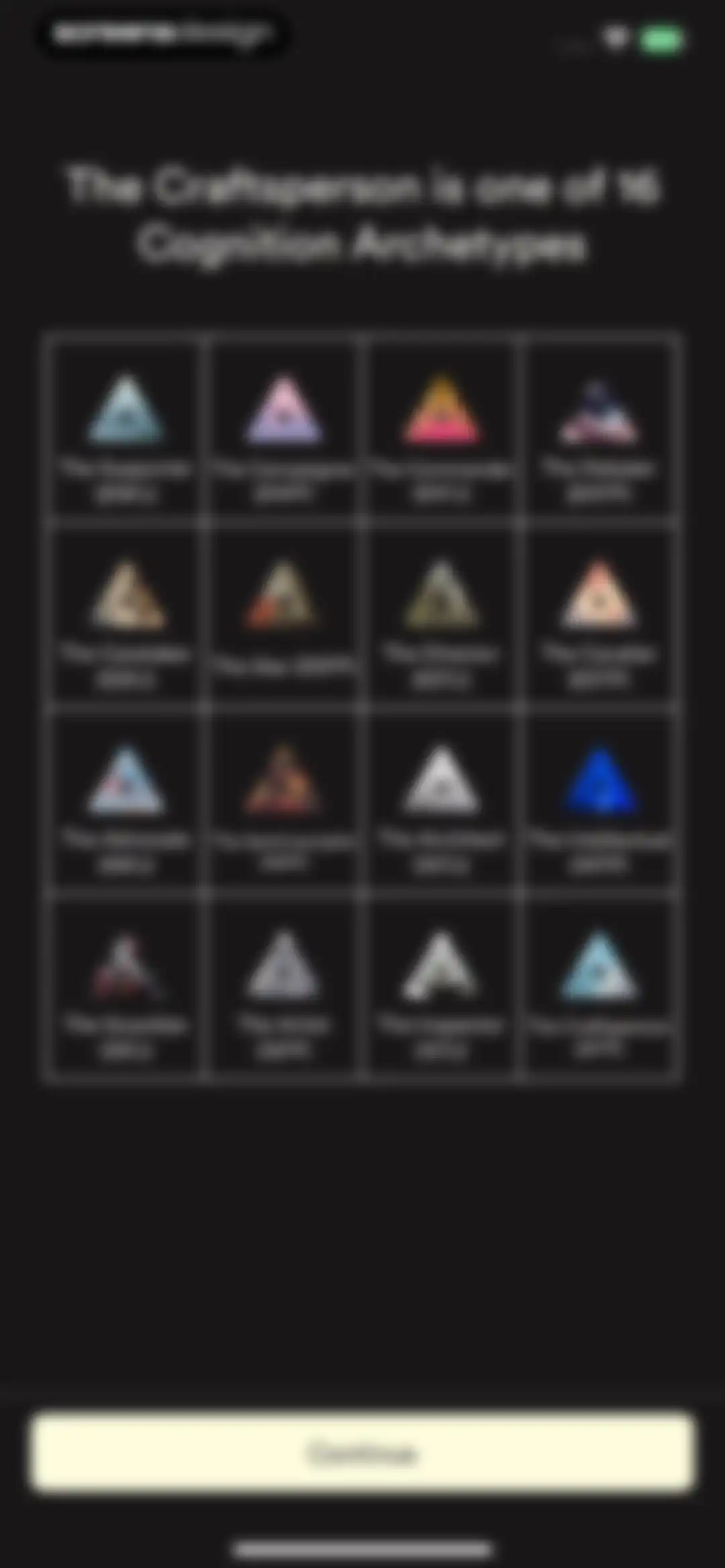 Dimensional: Personality Test screen 47