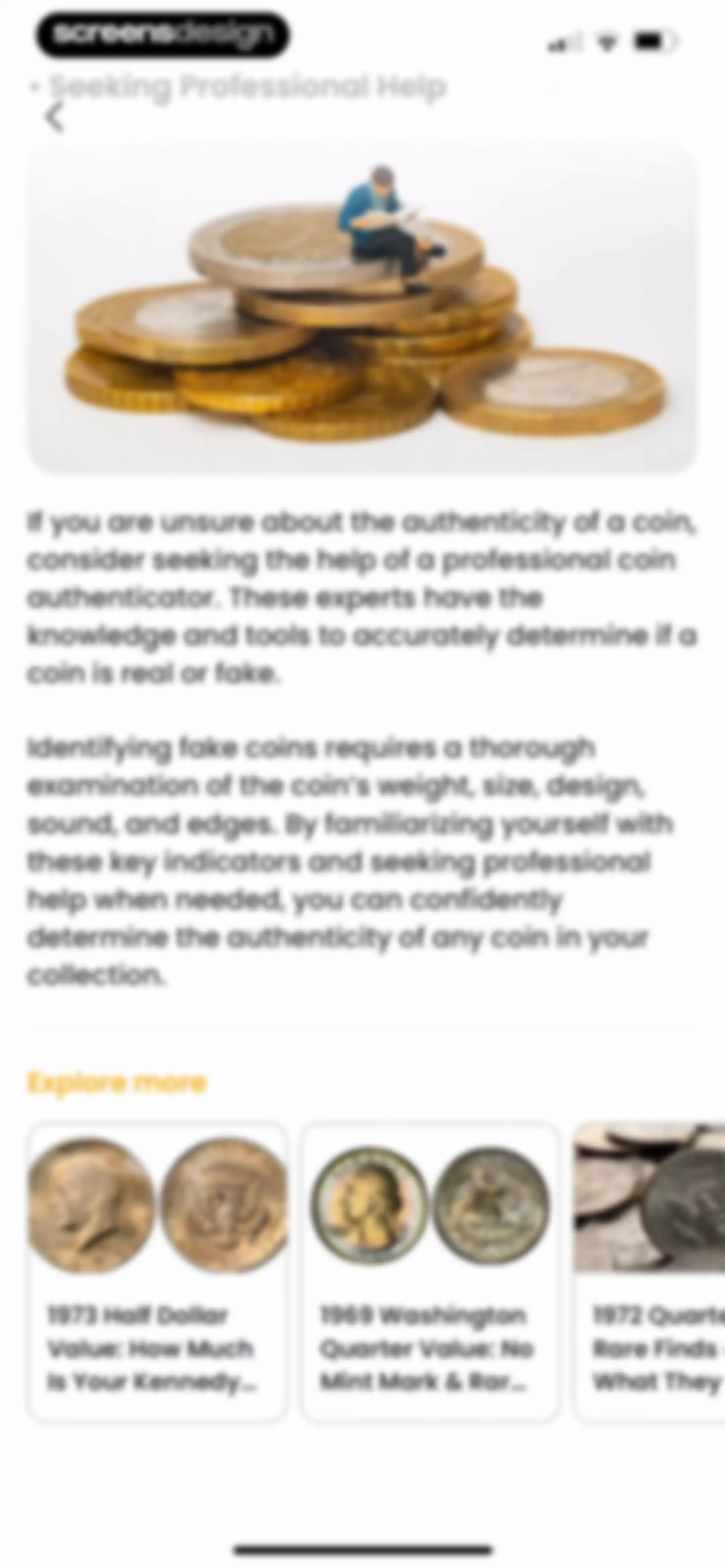 Coin ID Scanner: Value Checker screen 63