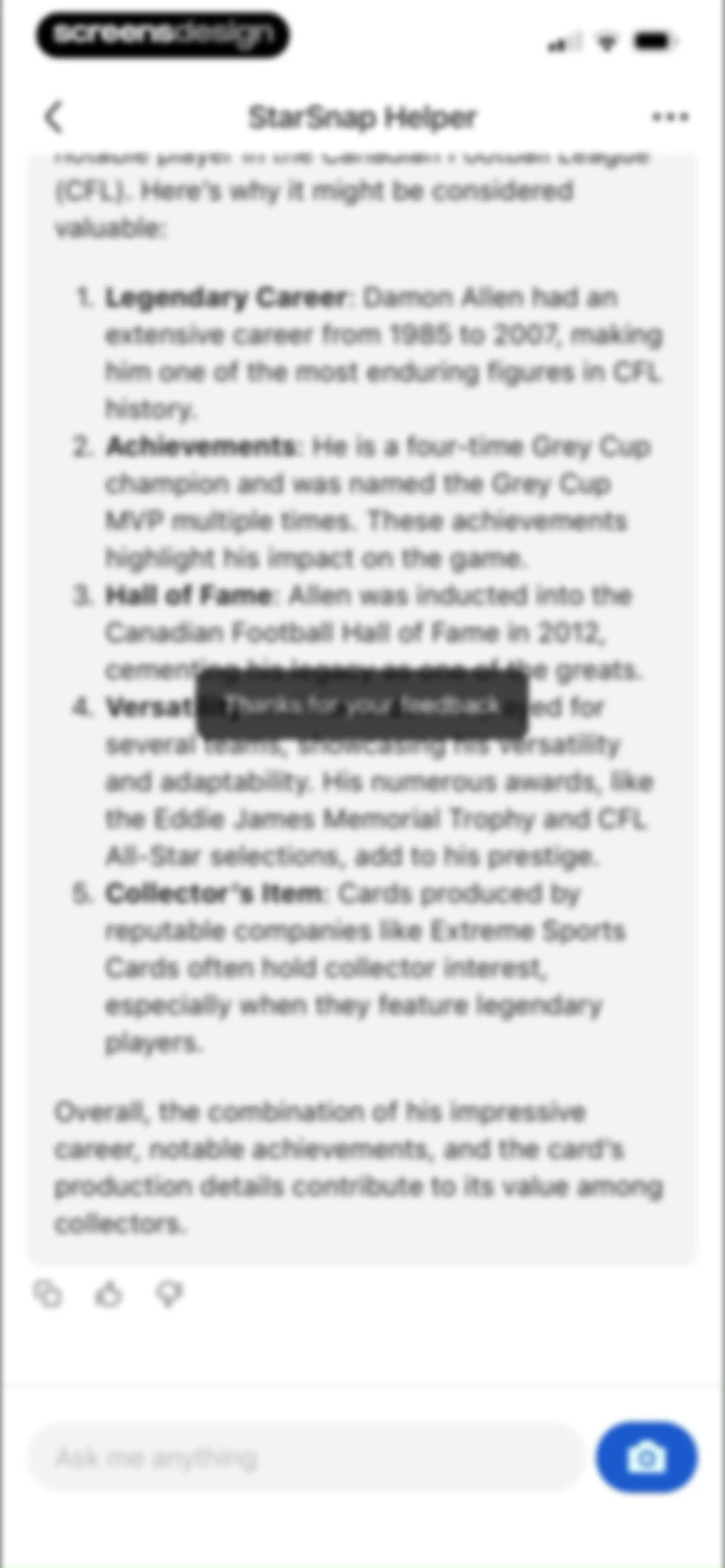 StarSnap: Sports Card Scanner screen 33