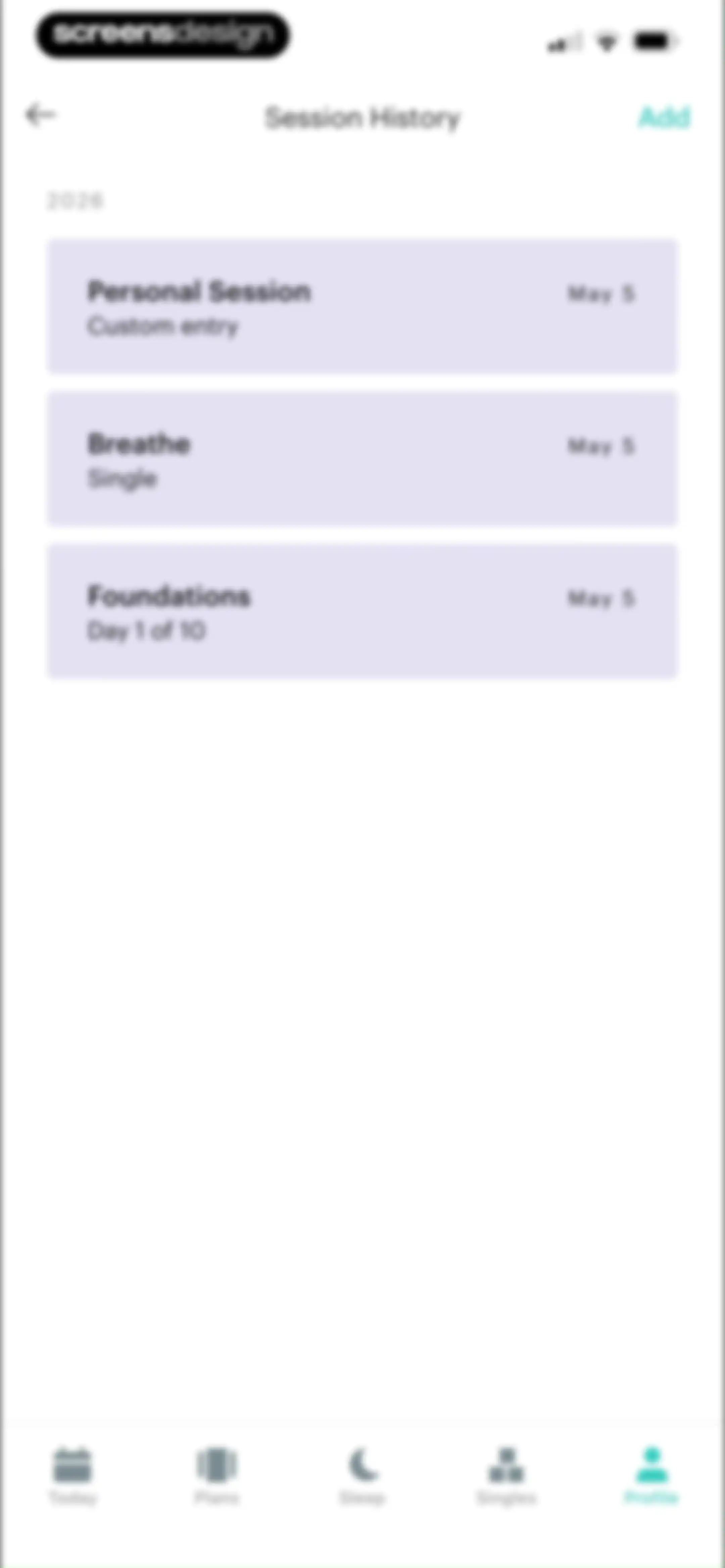 Balance: Meditation & Sleep screen 96