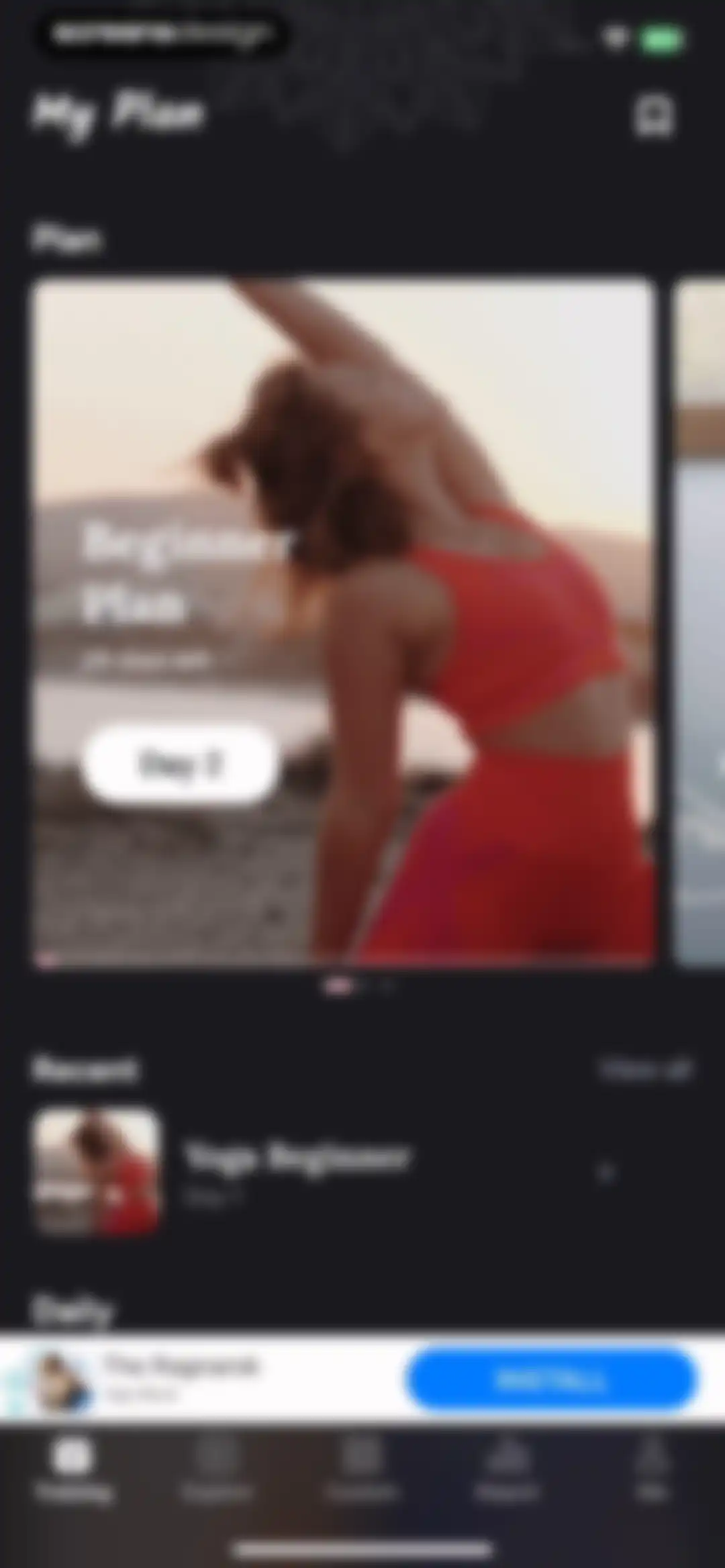 Yoga for Beginners, Pilates+ screen 82
