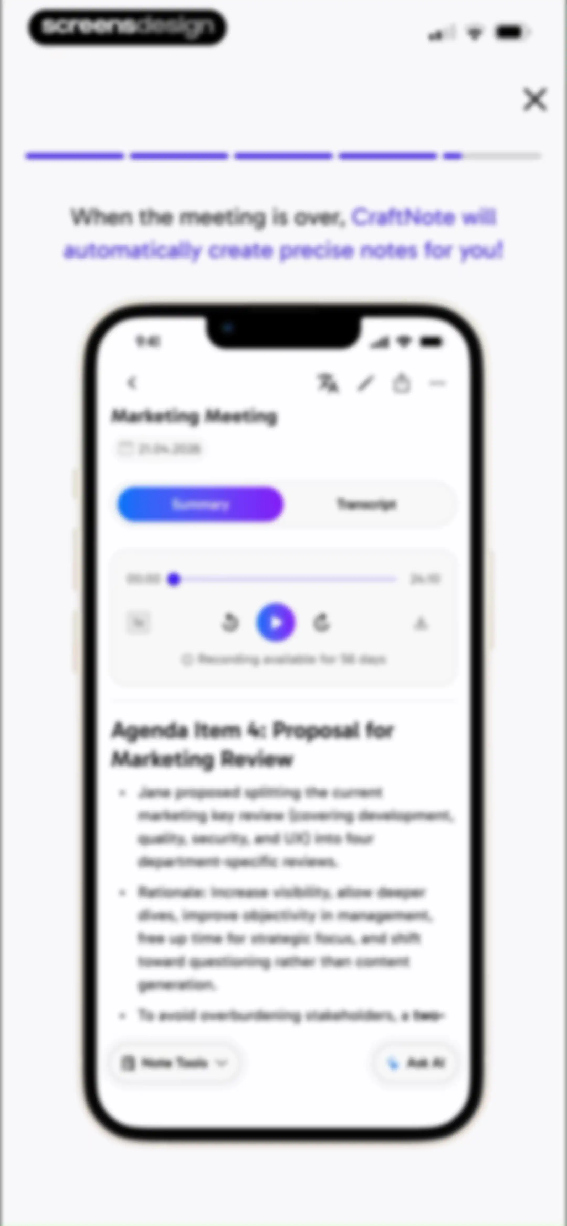 CraftNote: Smart AI Note Taker screen 107
