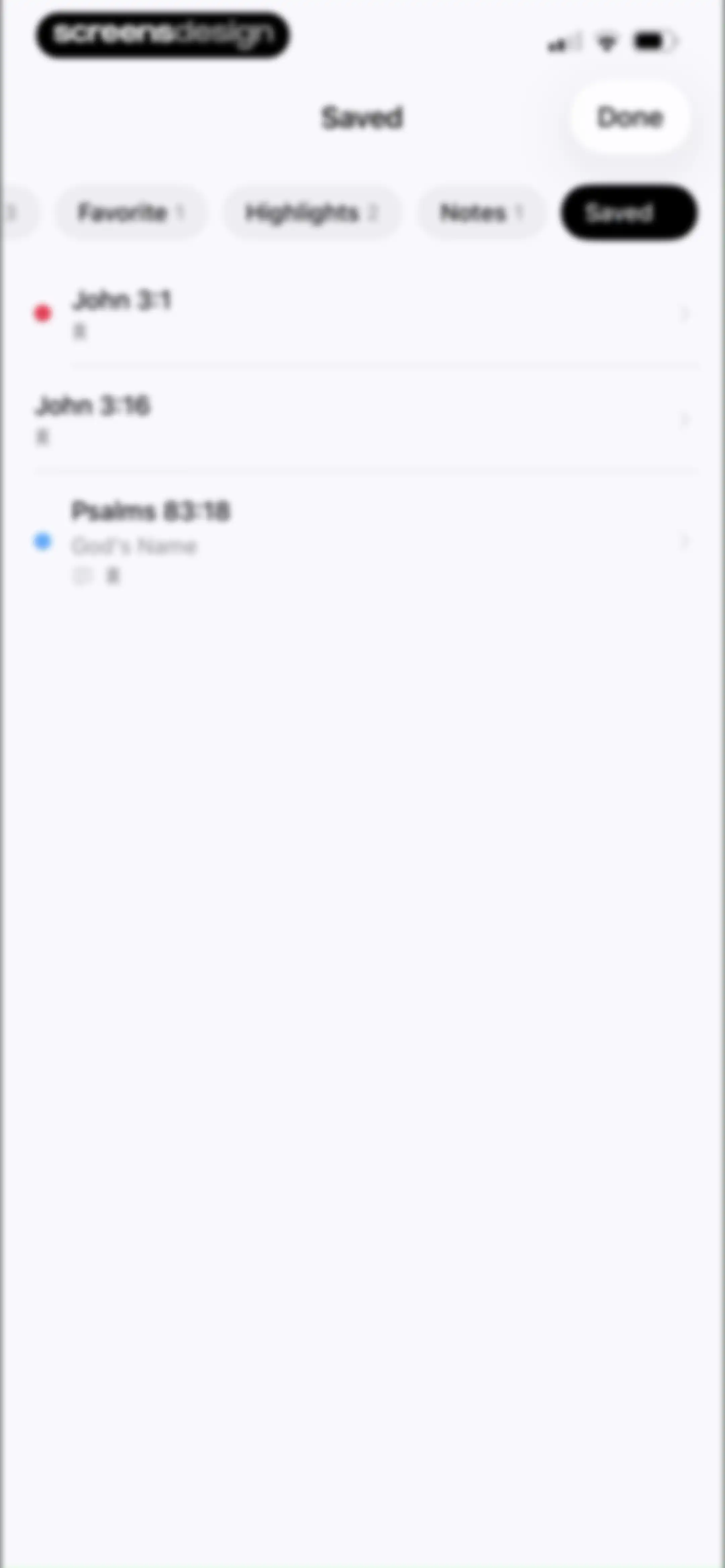 Bible Word Study screen 72