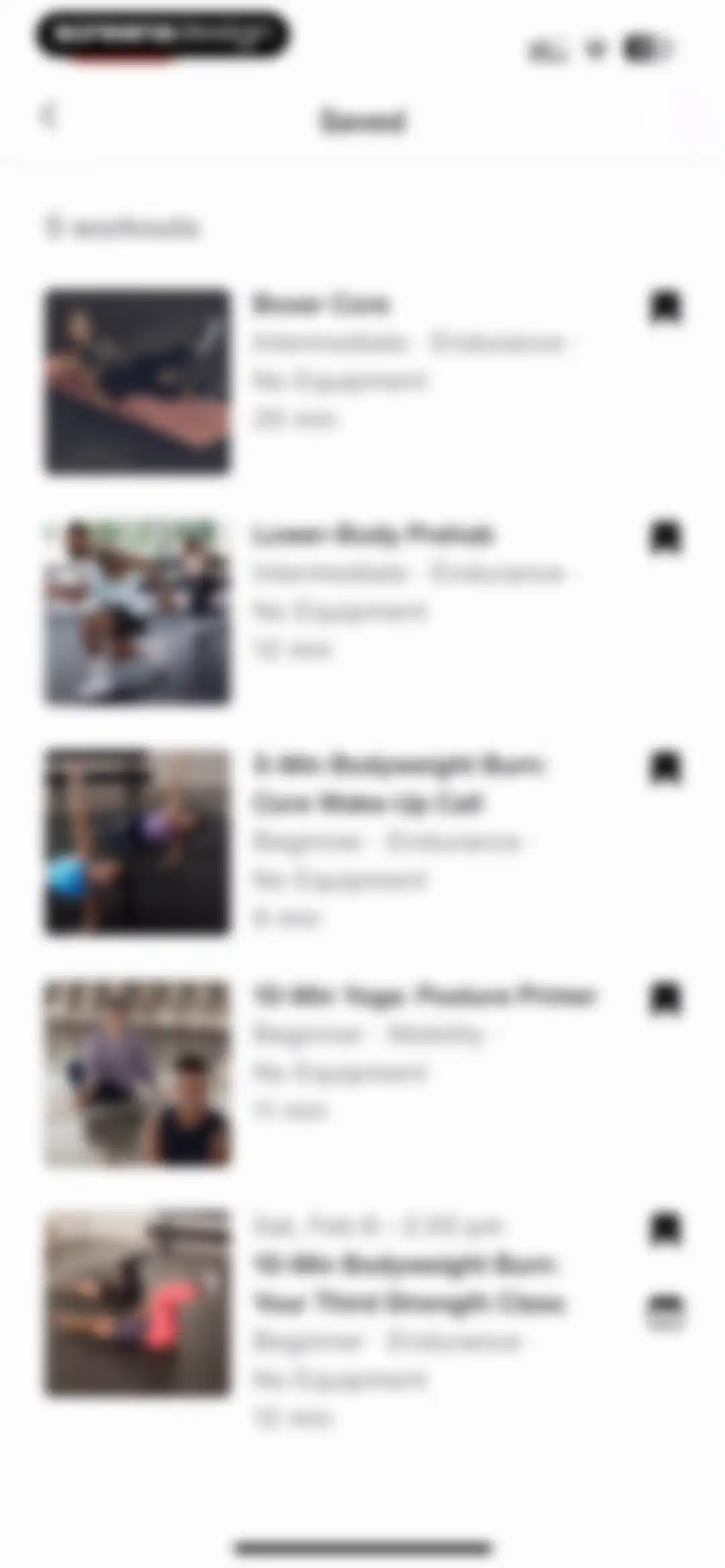 Nike Training Club screen 43