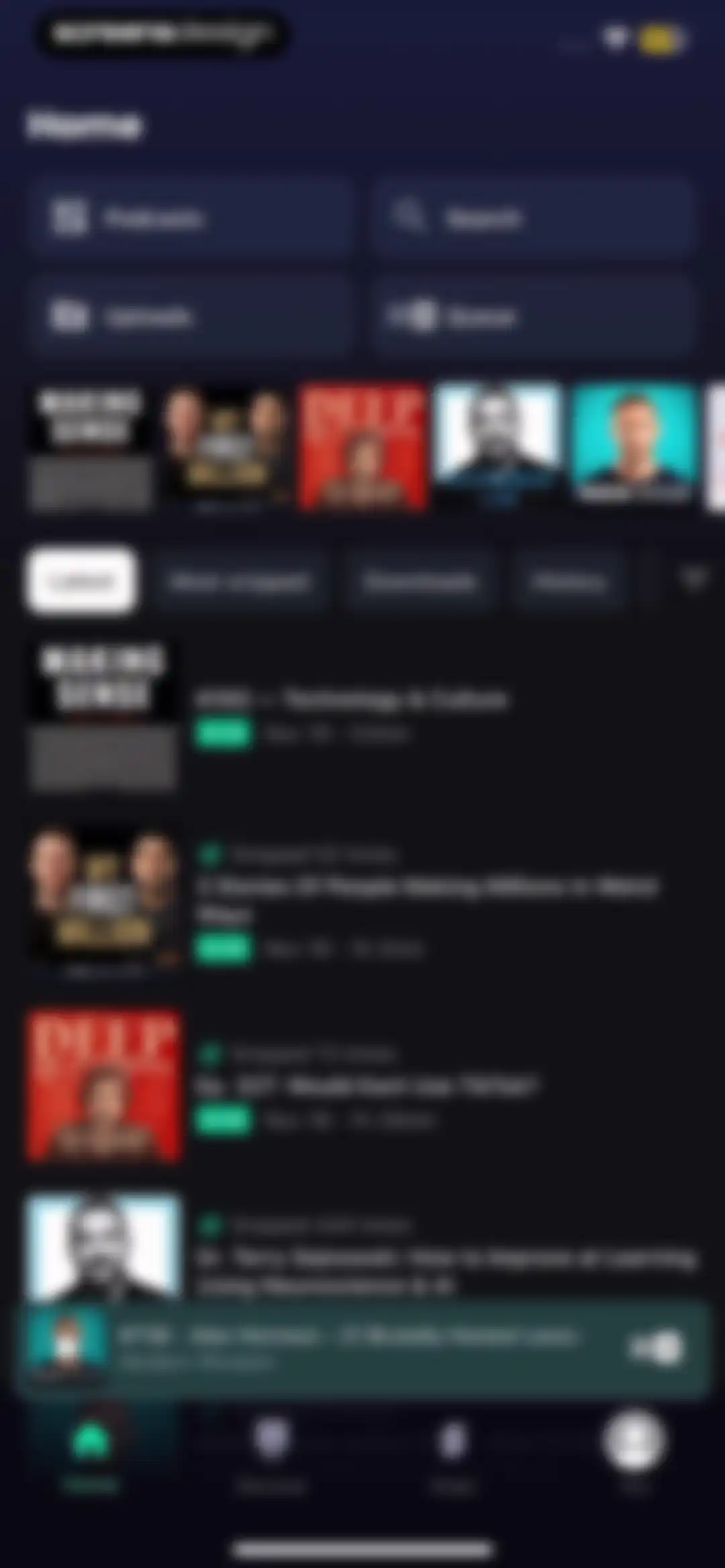 Snipd | AI Podcast Player screen 55