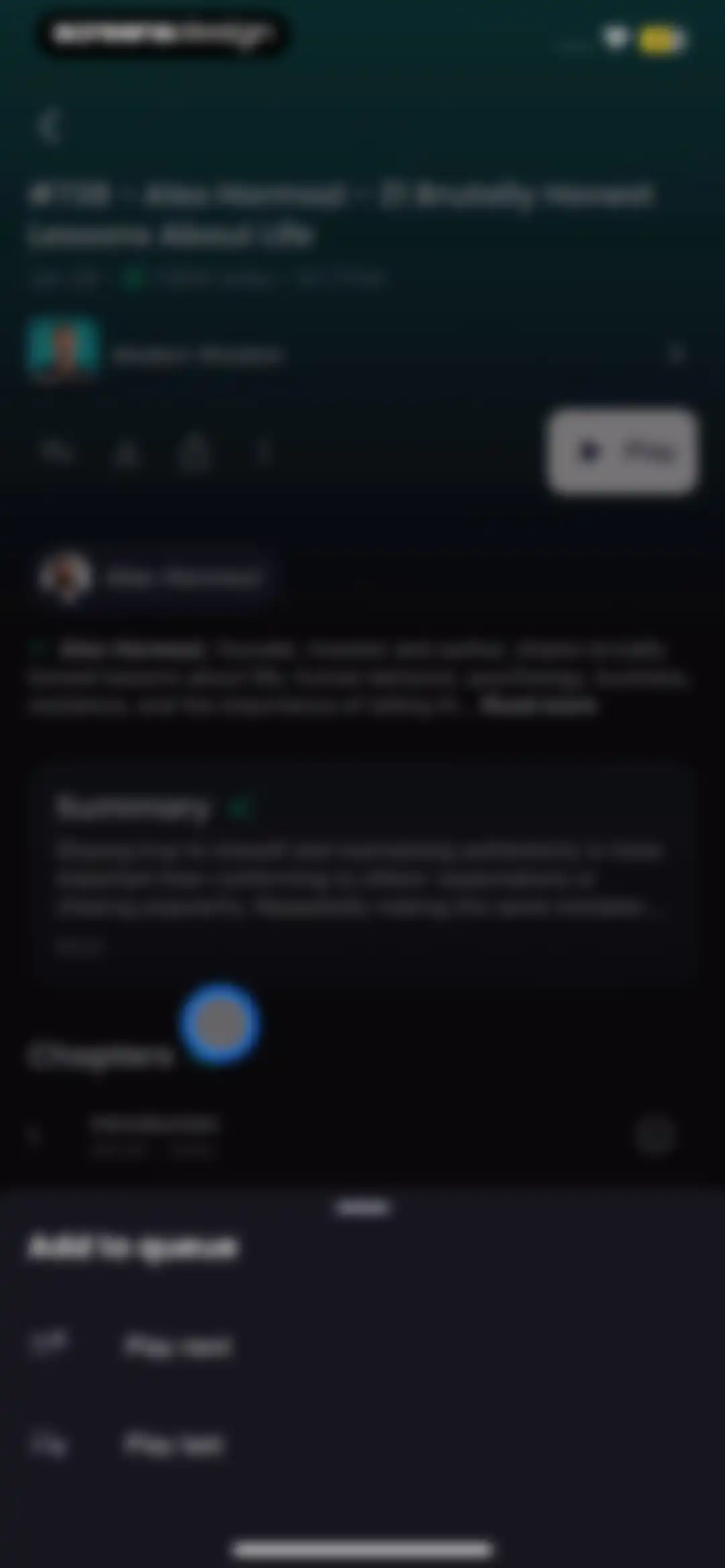 Snipd | AI Podcast Player screen 81