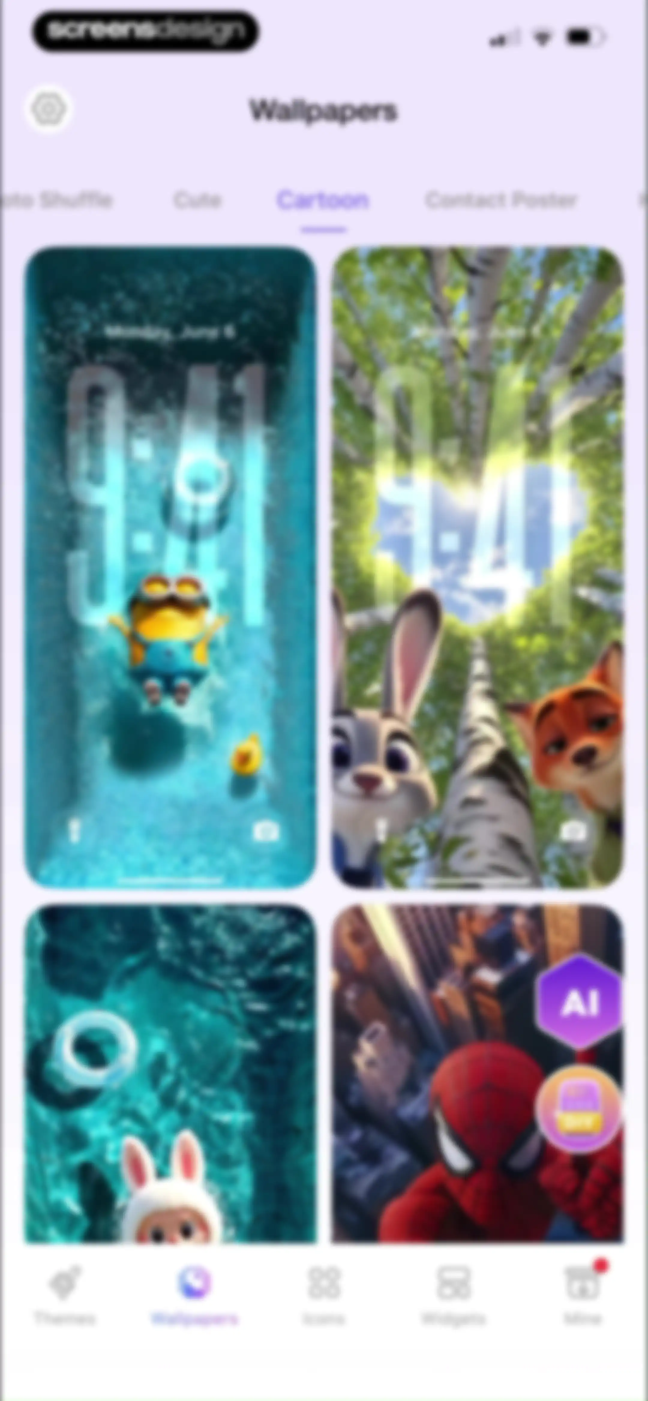 Themie: Wallpapers & Theme screen 76
