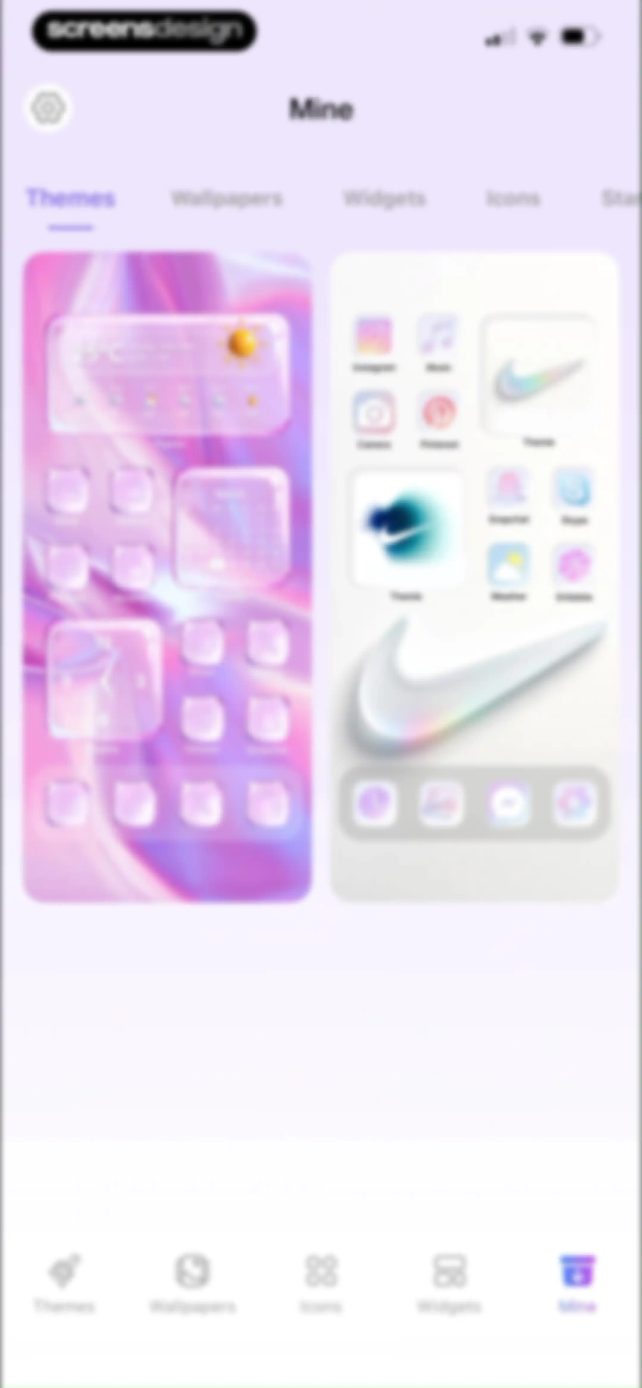 Themie: Wallpapers & Theme screen 102