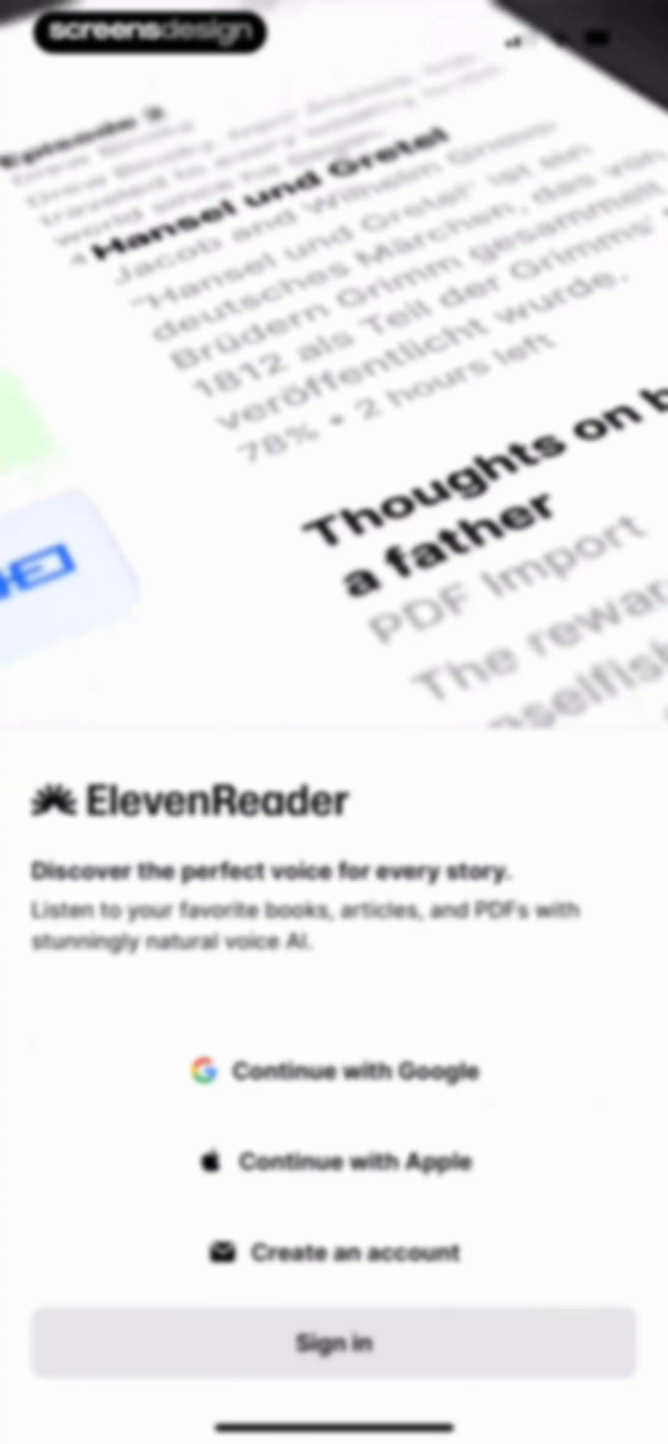 ElevenReader: Read Books Aloud screen 3
