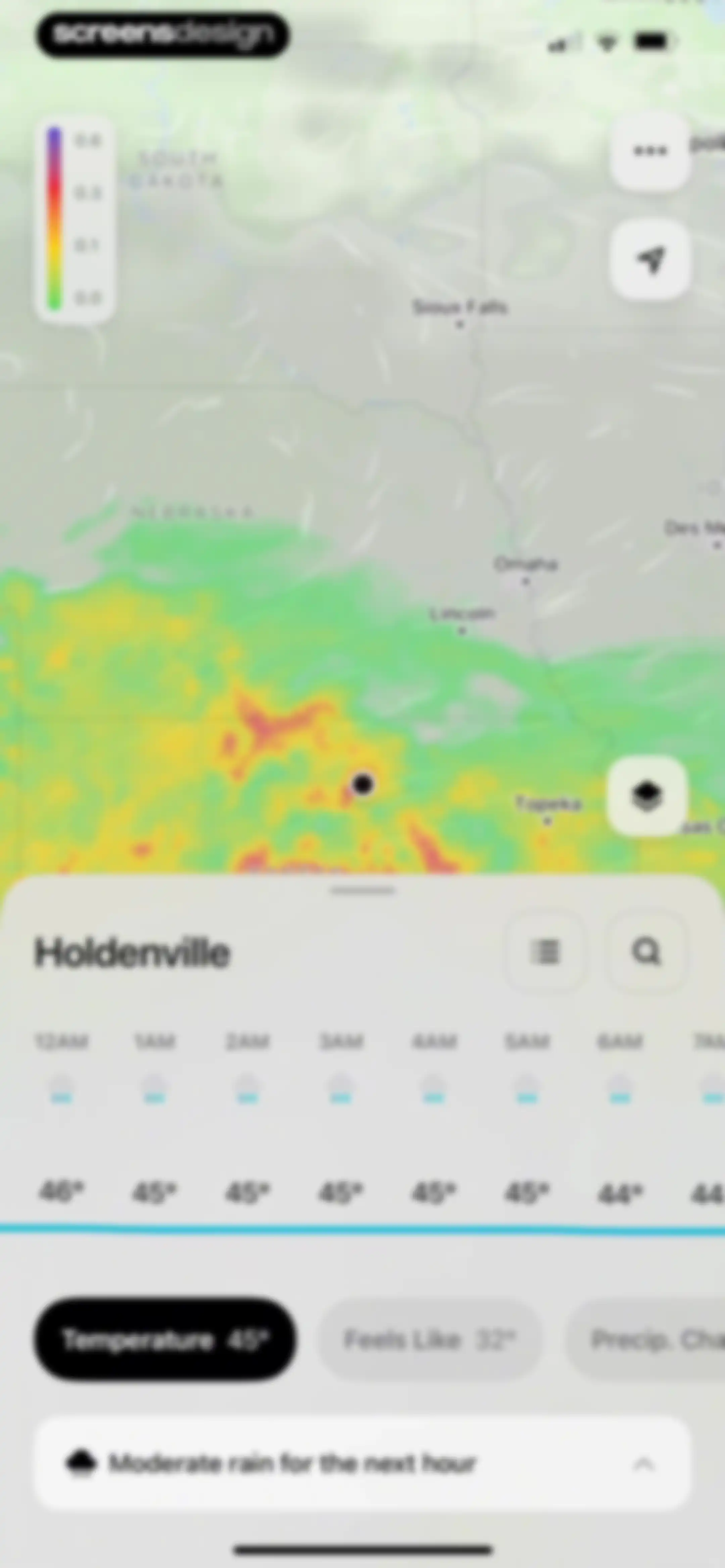 Element: Weather Radar screen 39