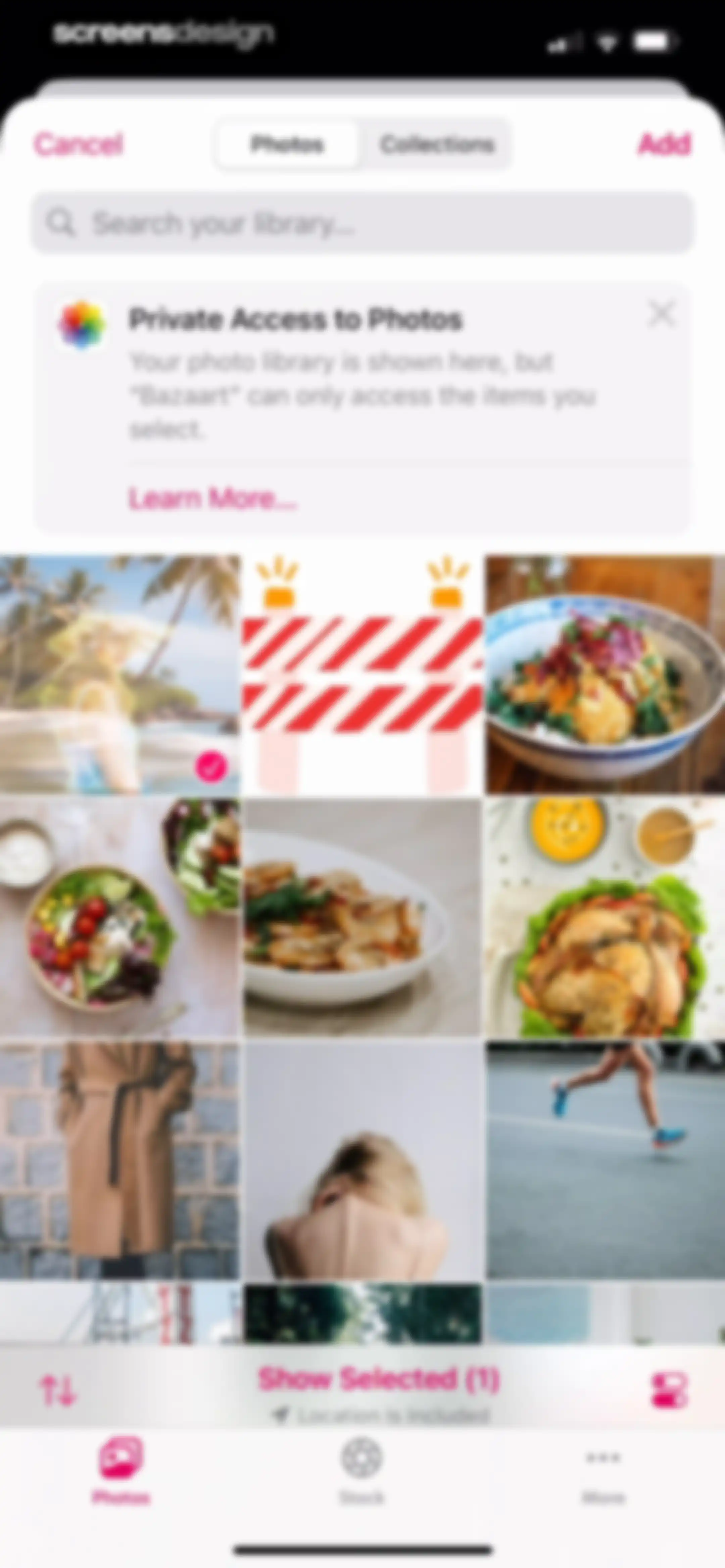 Bazaart AI Photo Editor Design screen 150