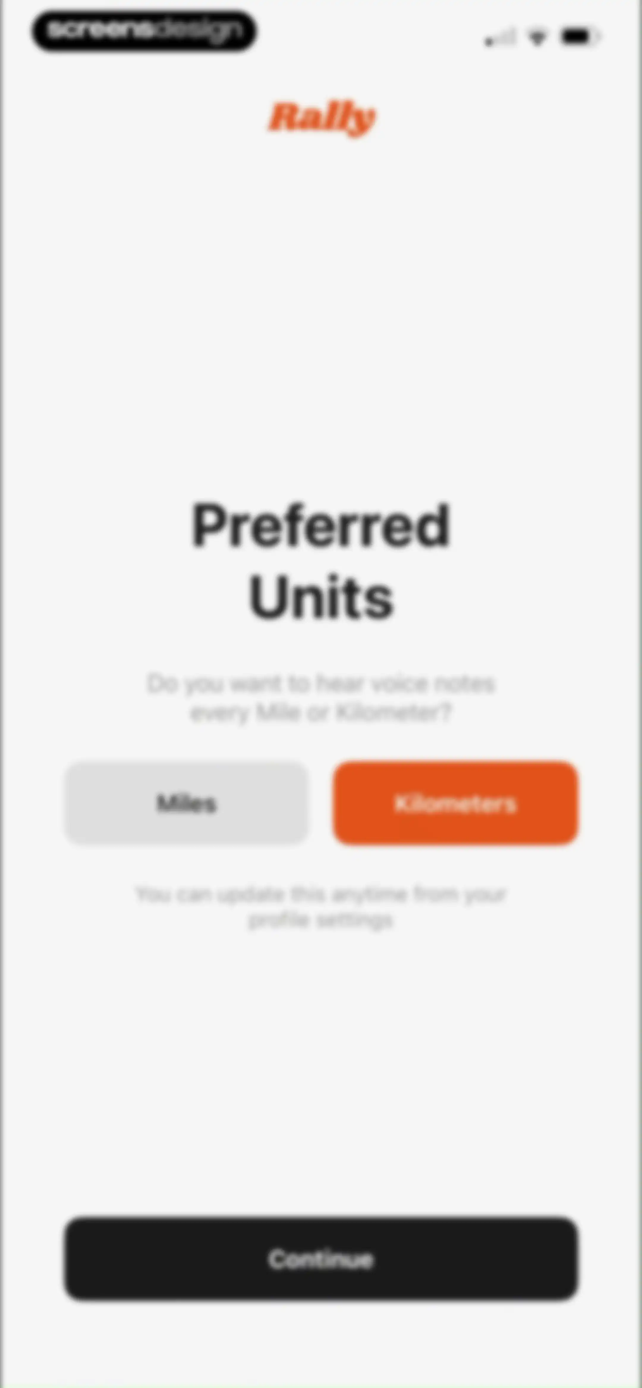 Rally: Voice Notes on Race Day screen 12
