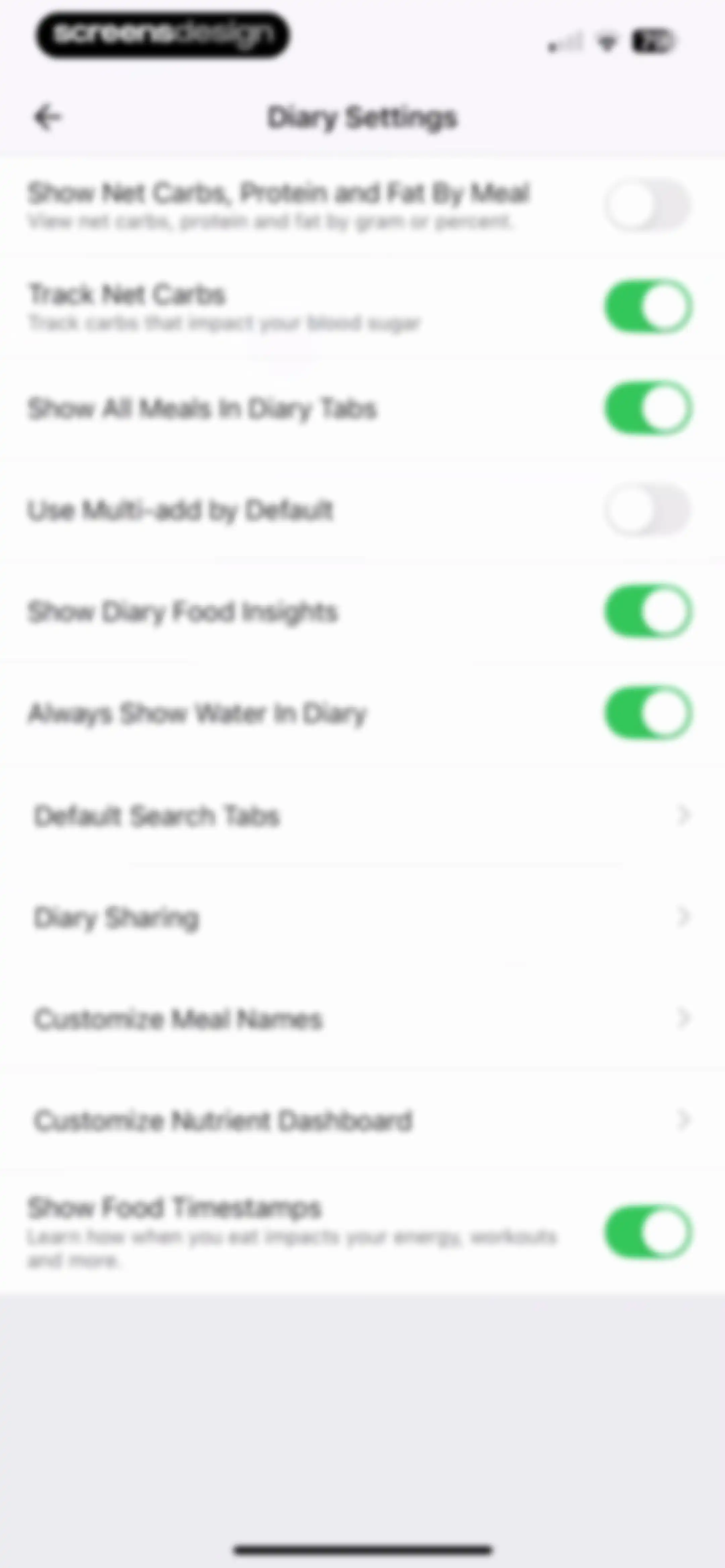 MyFitnessPal: Calorie Counter screen 231