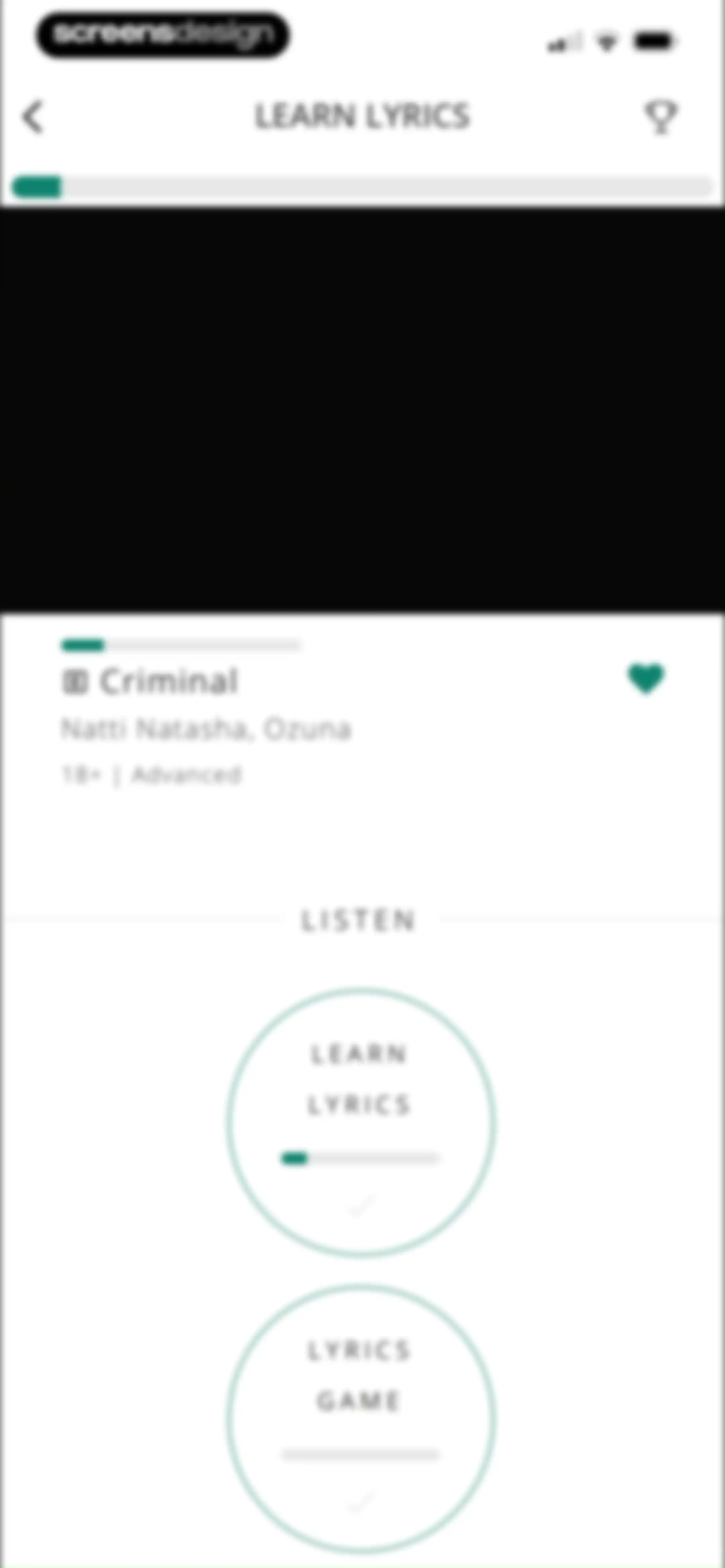 LyricFluent: Learn Languages screen 44