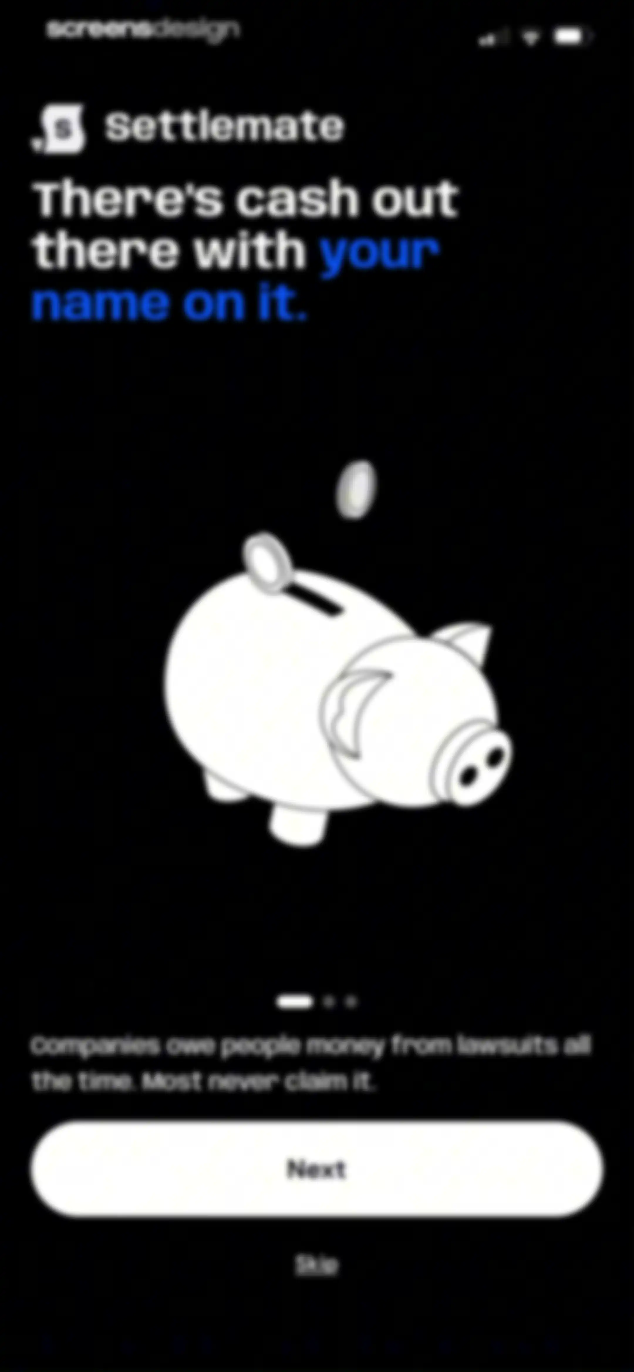 Settlemate: Claim Savings screen 3