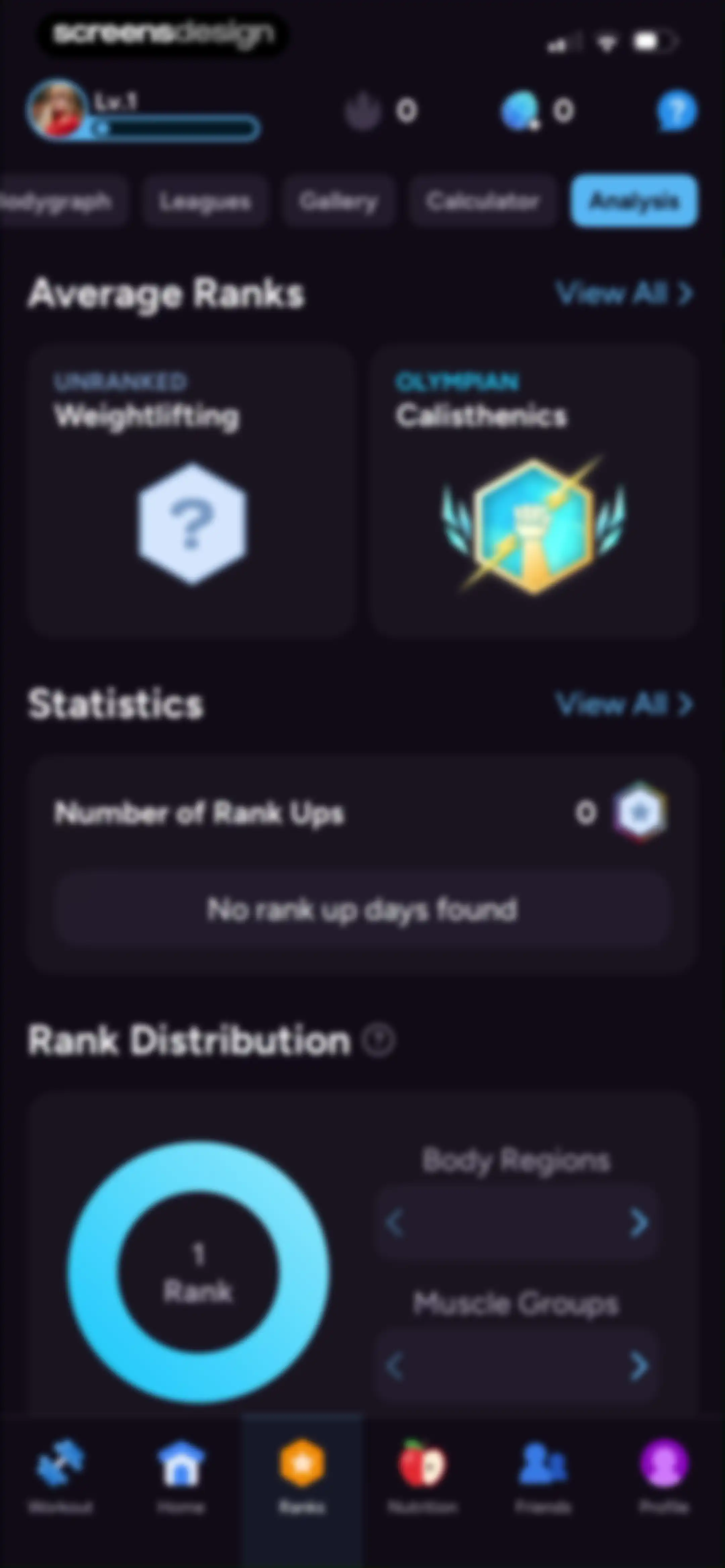 Liftoff - Ranked Gym Workouts screen 242