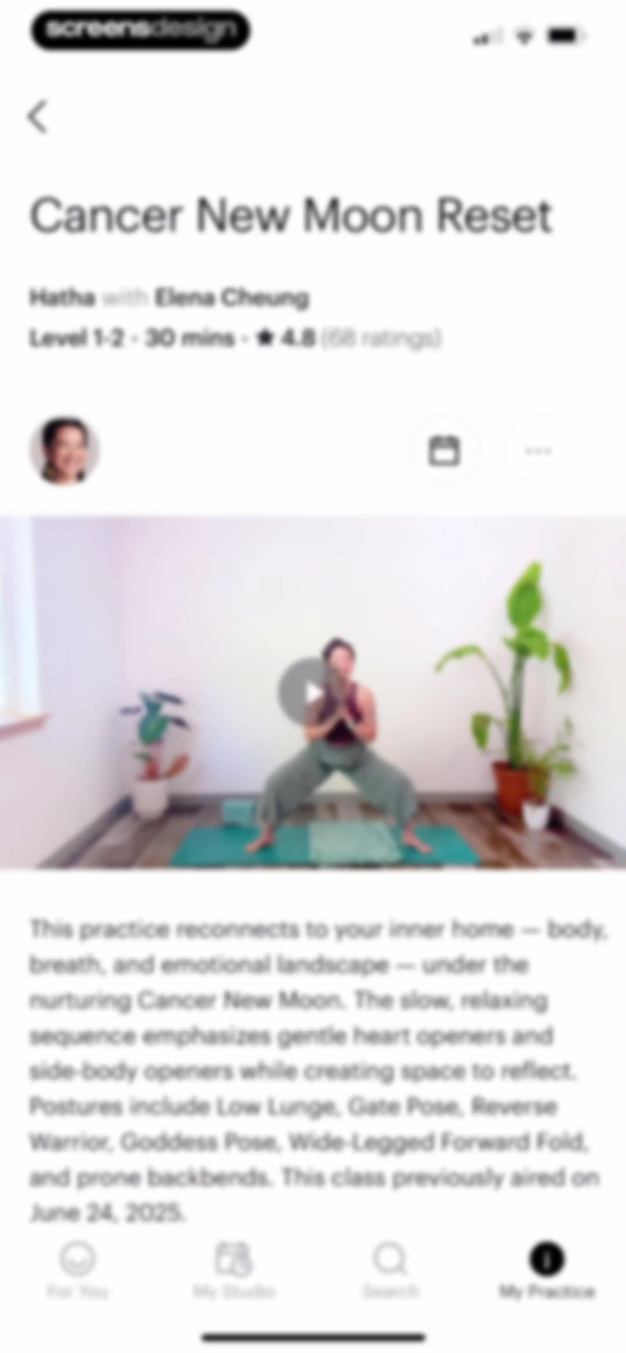 Glo | Yoga and Meditation App screen 93
